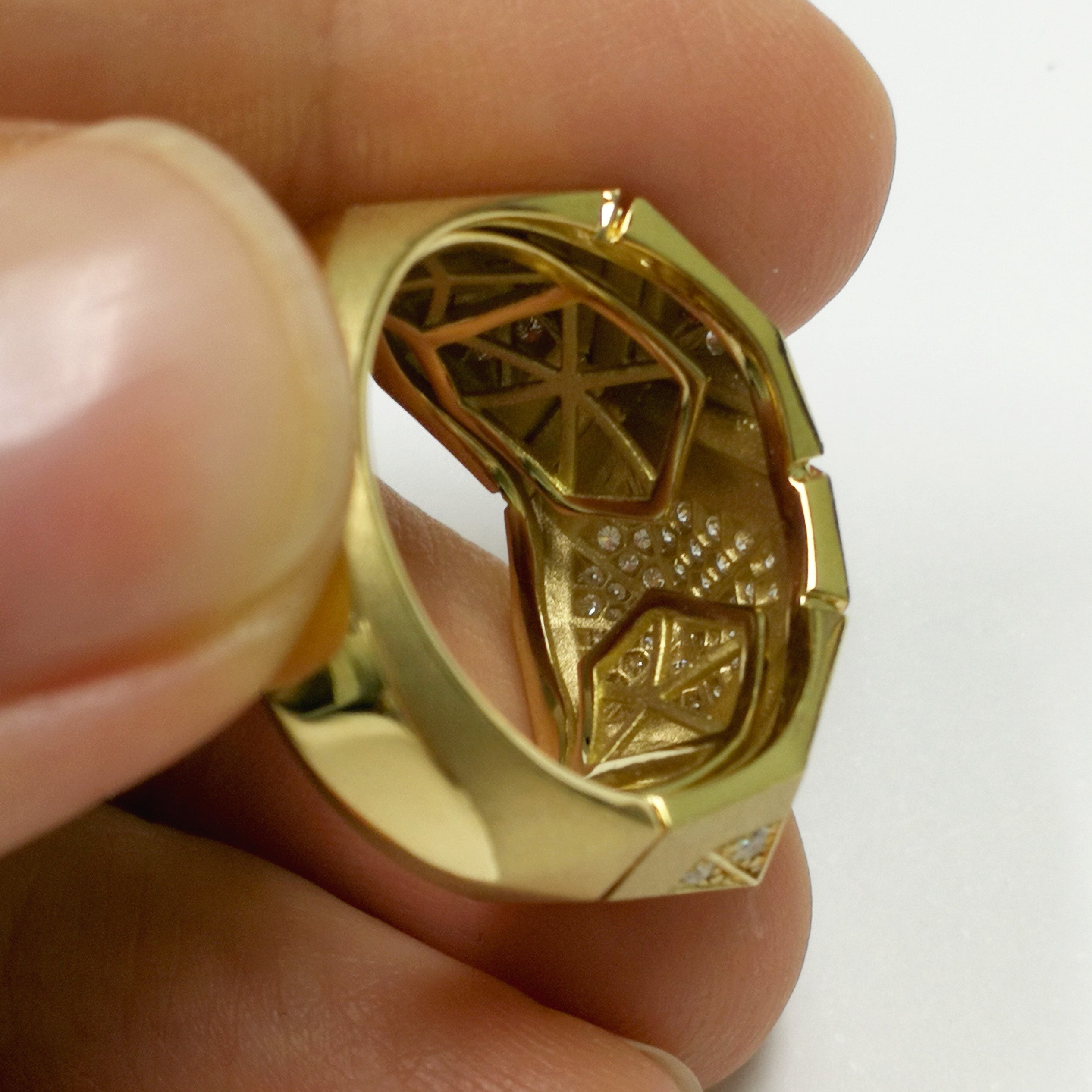 Diamonds 18K Yellow Gold Ring, R 0191-3
