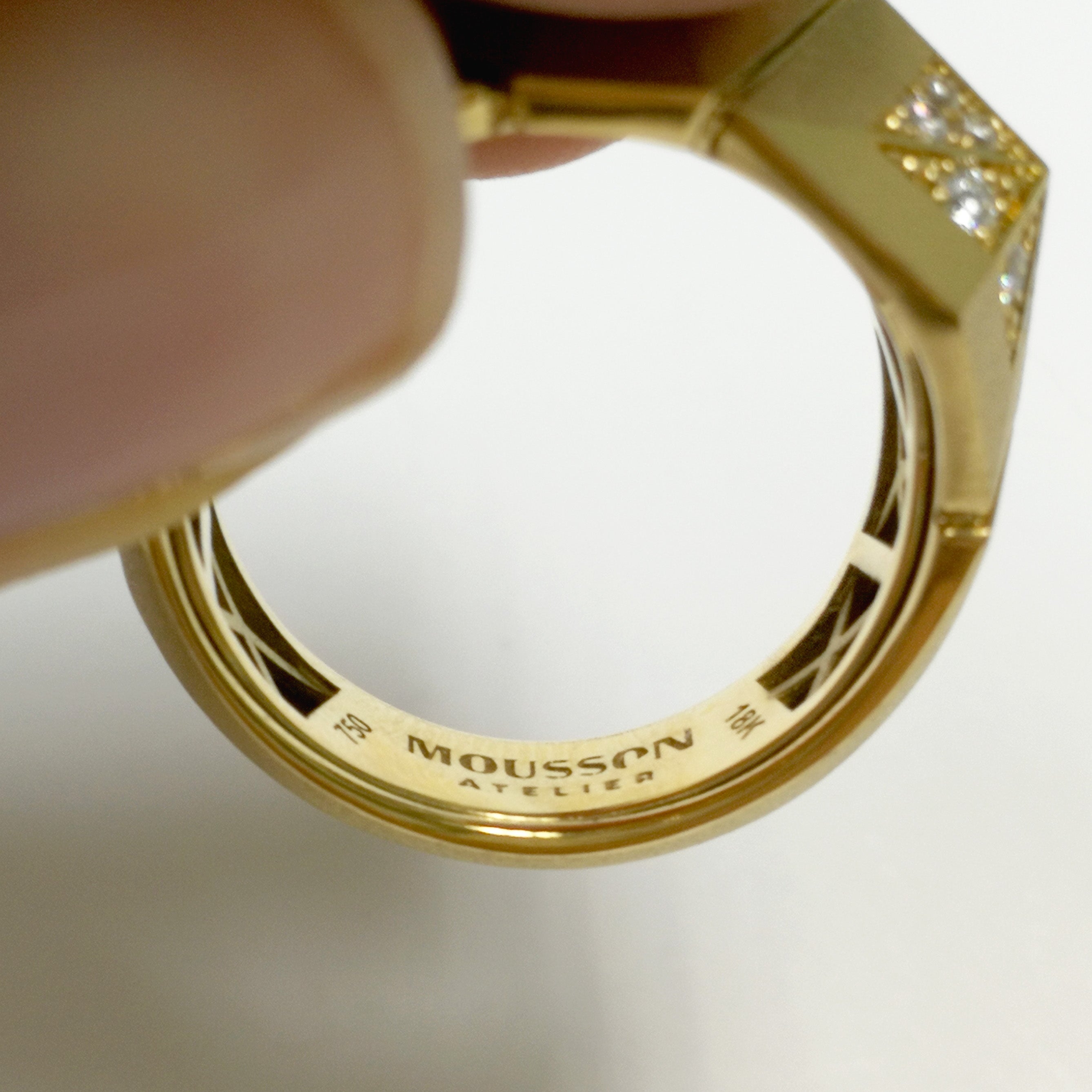 Diamonds 18K Yellow Gold Ring, R 0191-3
