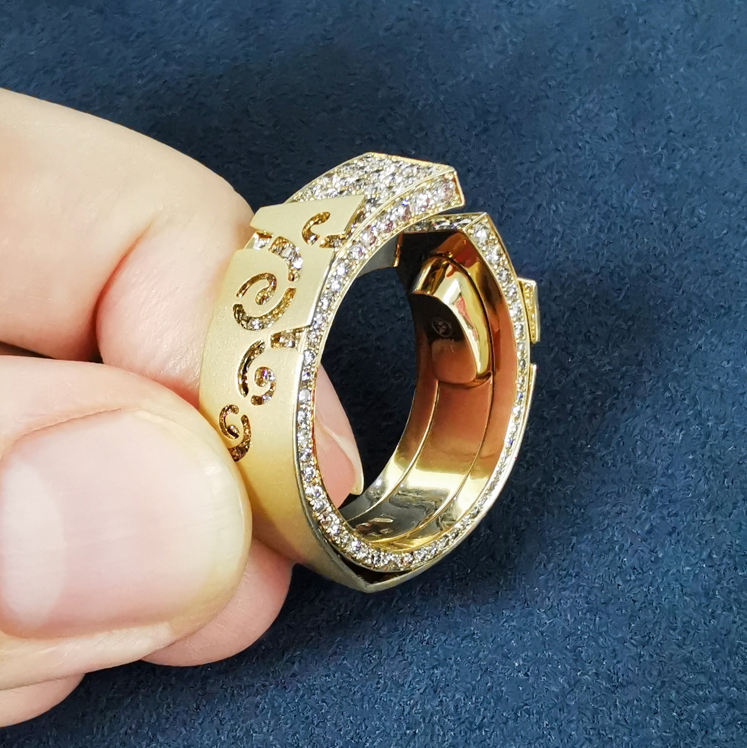 Champagne Diamonds 18K Yellow Gold Ring, R 0003-1