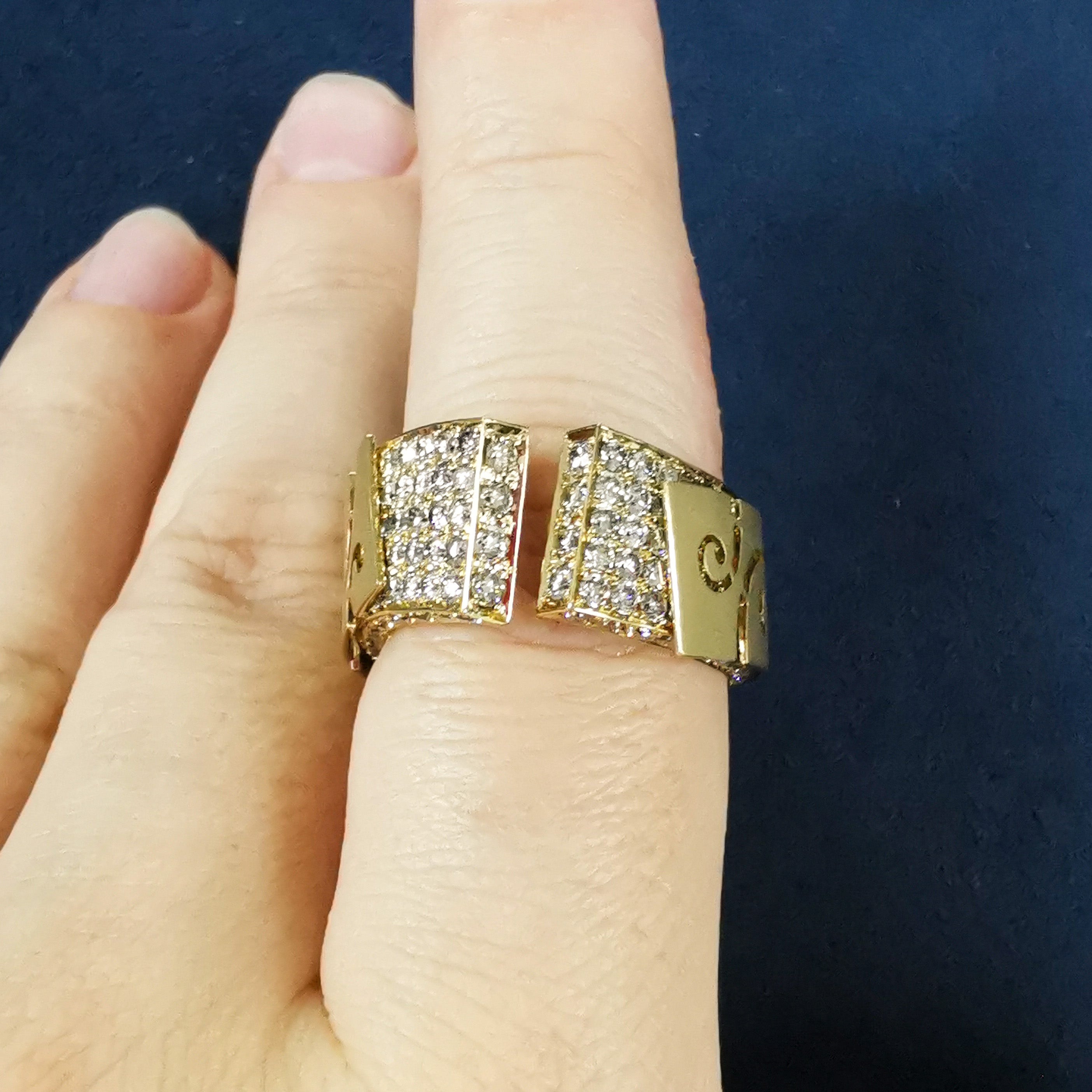Champagne Diamonds 18K Yellow Gold Ring, R 0003-1