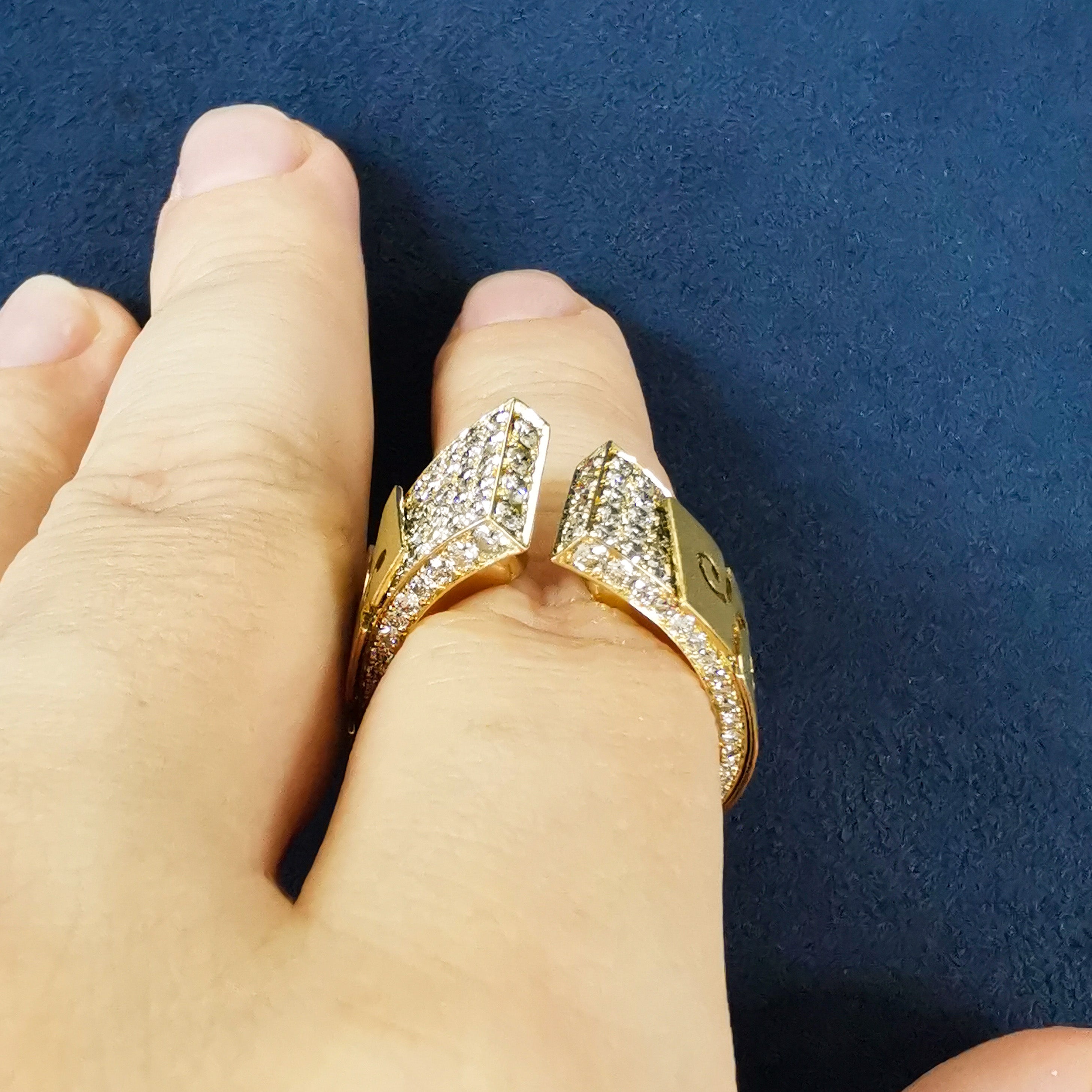 Champagne Diamonds 18K Yellow Gold Ring, R 0003-1