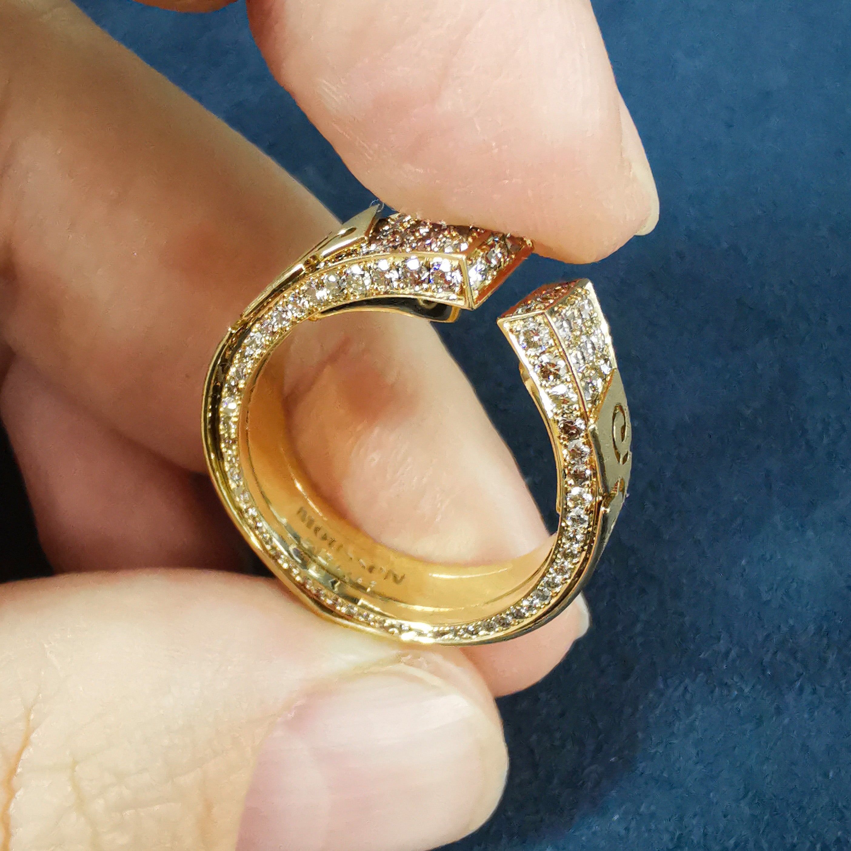 Champagne Diamonds 18K Yellow Gold Ring, R 0003-3