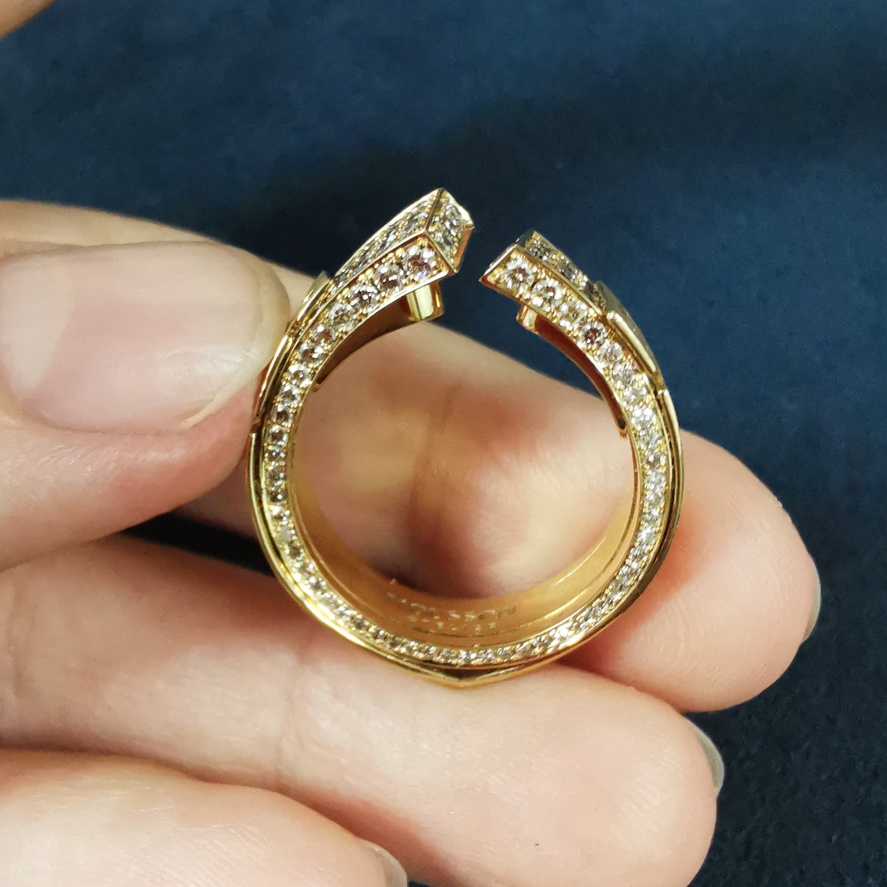 Champagne Diamonds 18K Yellow Gold Ring, R 0003-3