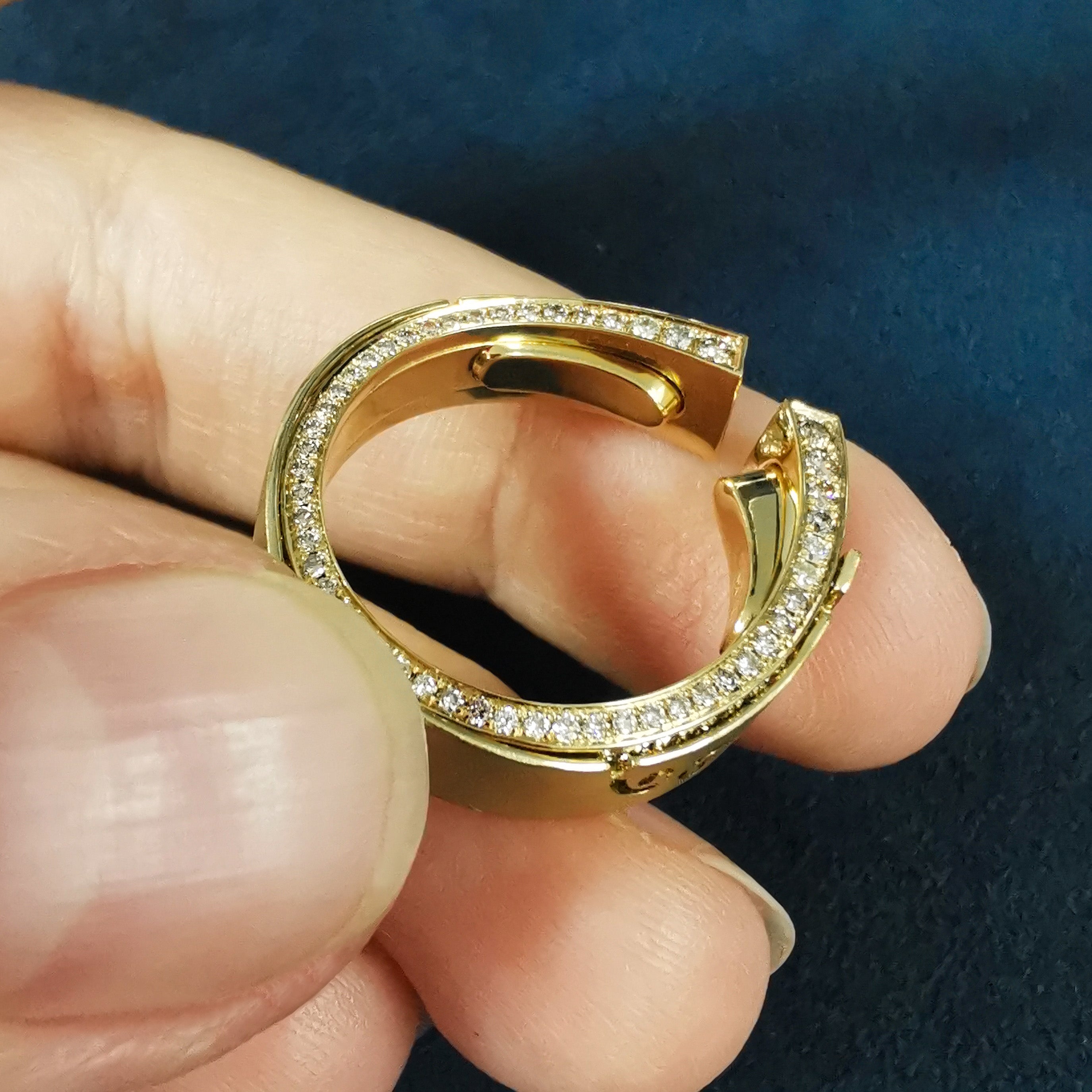 Champagne Diamonds 18K Yellow Gold Ring, R 0003-3