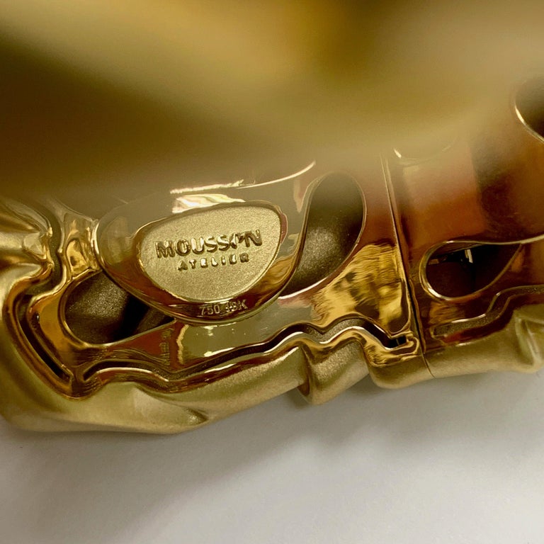 White and Champagne Diamonds 18K Yellow Gold Bracelet, Br 0132-0