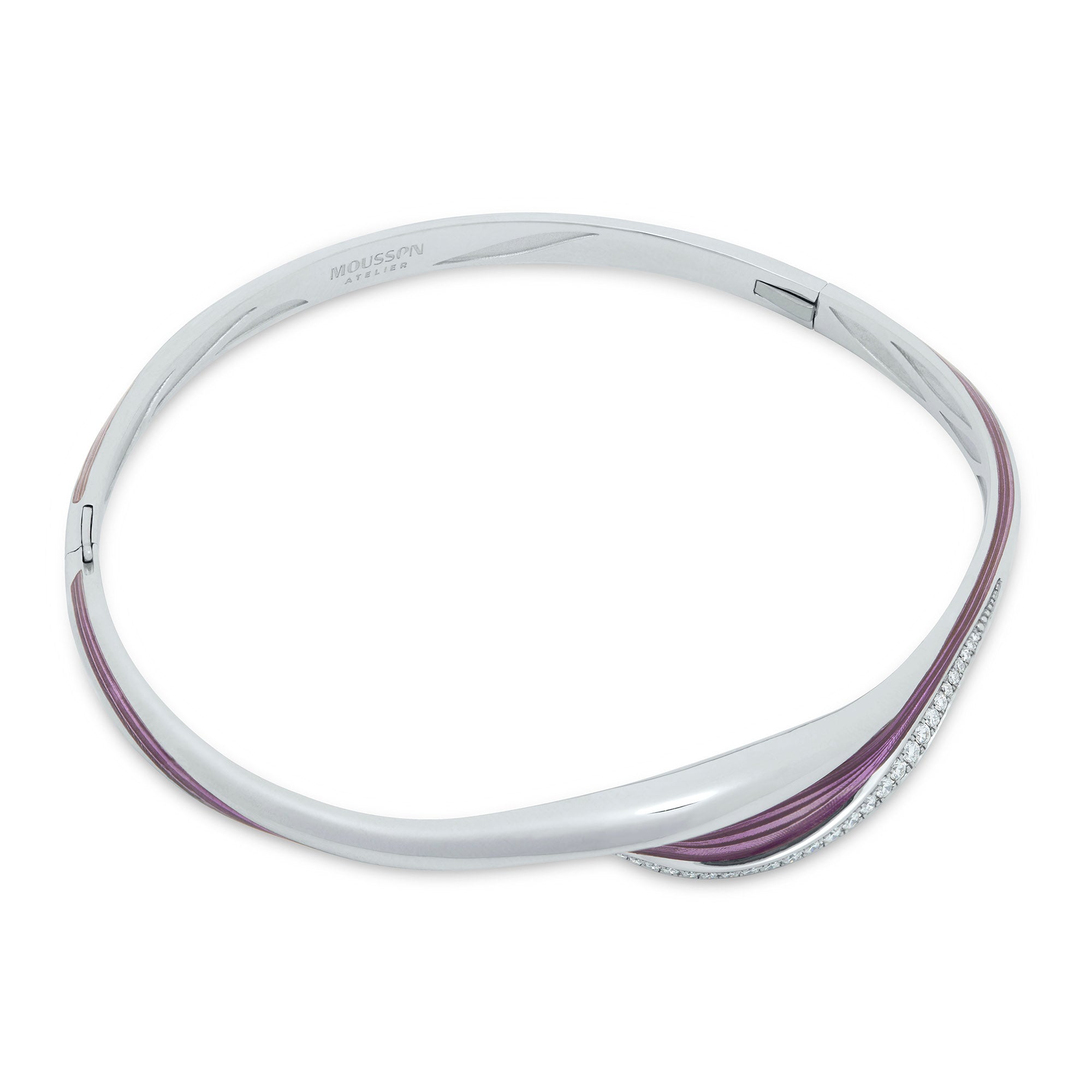 Enamel, Diamonds 18K White Gold Bracelet, Br 0123-21
