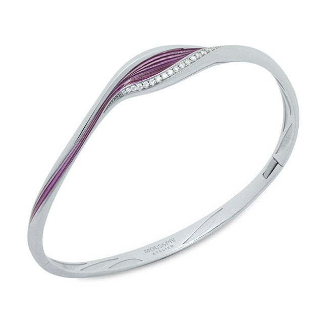 Enamel, Diamonds 18K White Gold Bracelet, Br 0123-21