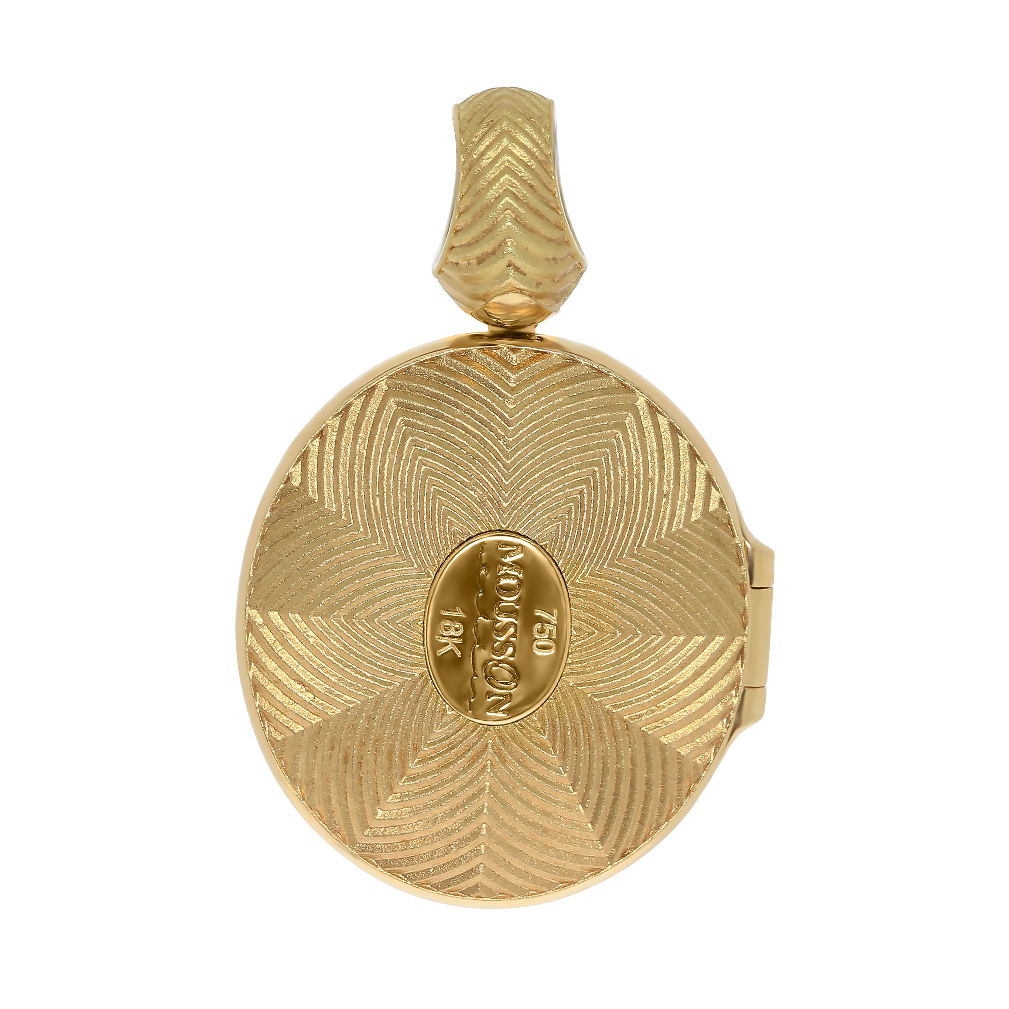 Tourmaline, Champagne Diamonds 18K Yellow Gold Pendant, P 0084-1