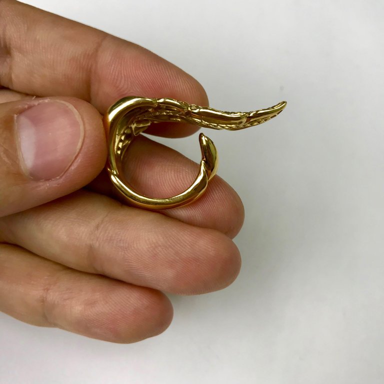 Champagne Diamonds (Diamonds) 18K Yellow Gold Ring, R 0164-0