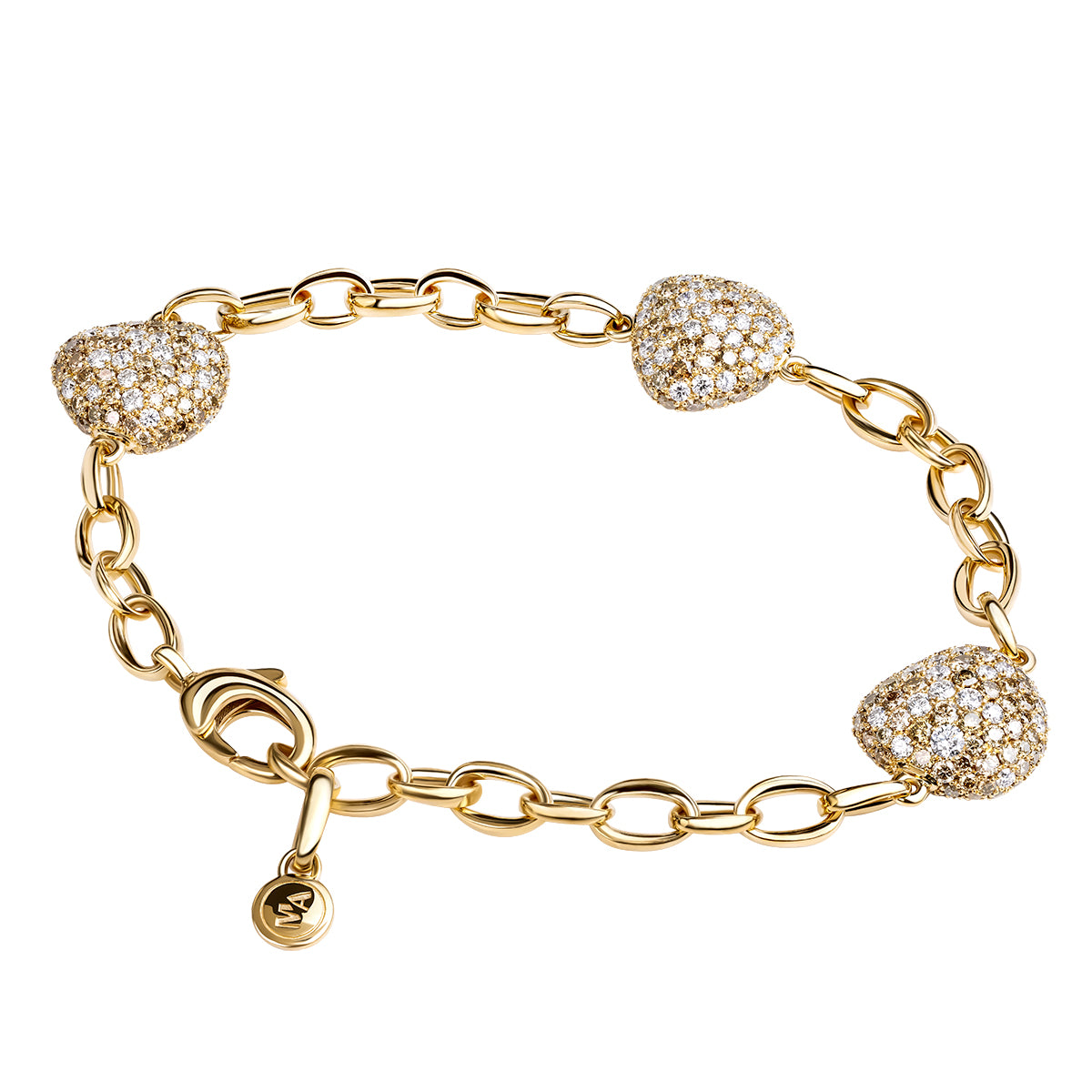 Diamonds 18K Yellow Gold Bracelet, Br 0040-3