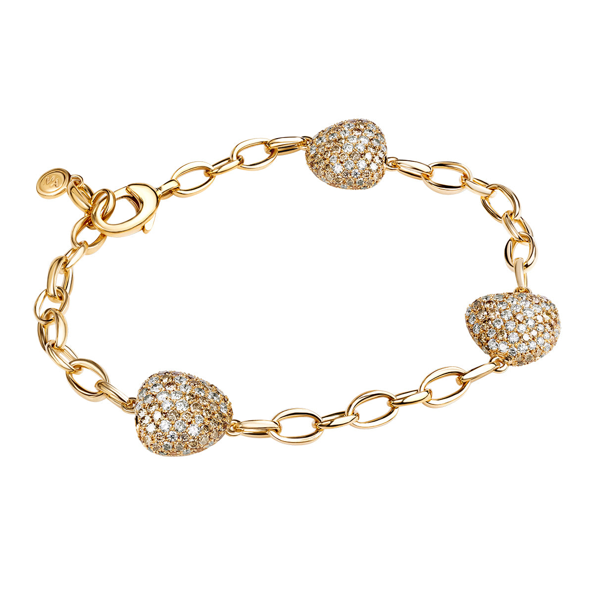 Diamonds 18K Yellow Gold Bracelet, Br 0040-3
