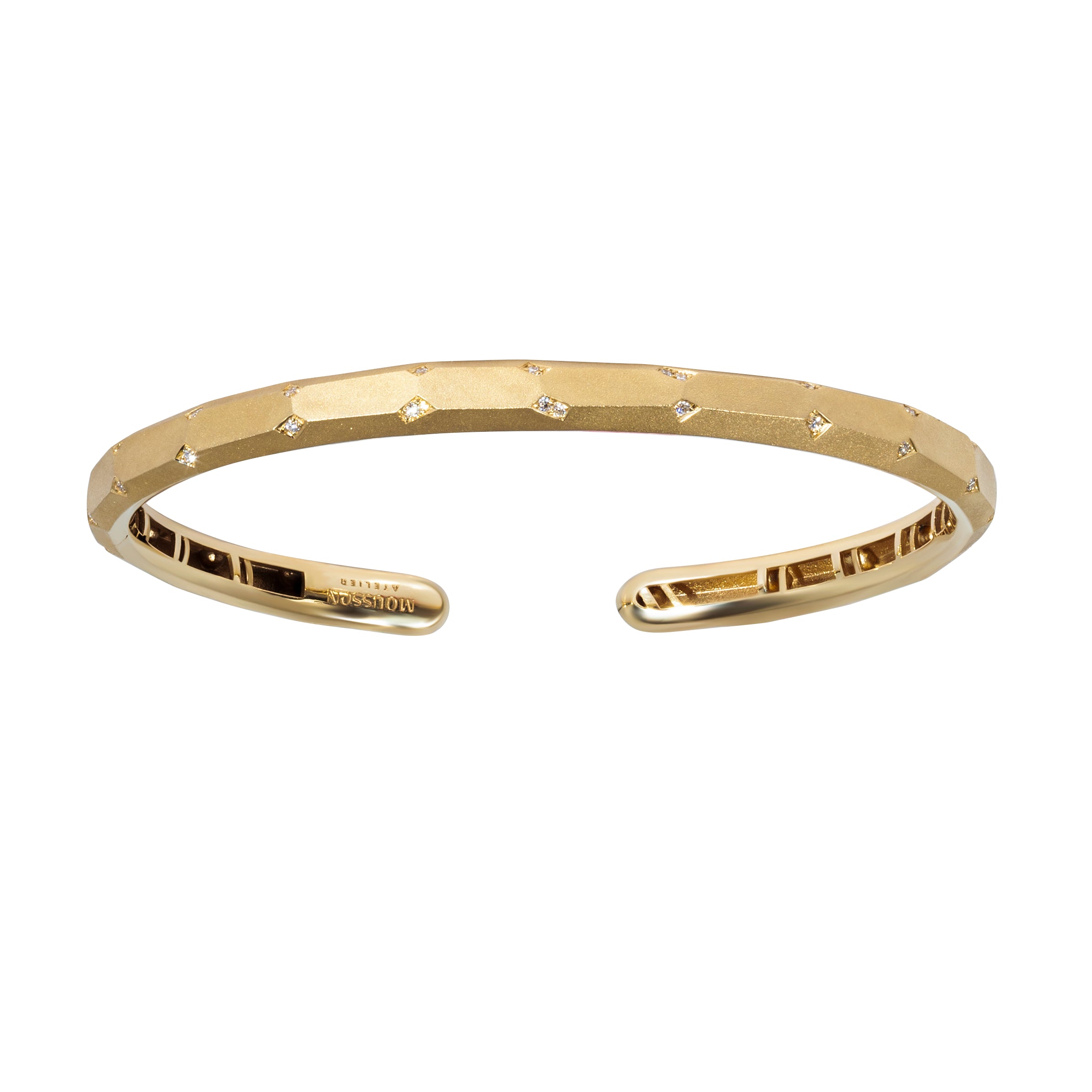Br 0190-2, 18K Yellow Gold, Diamonds Bracelet