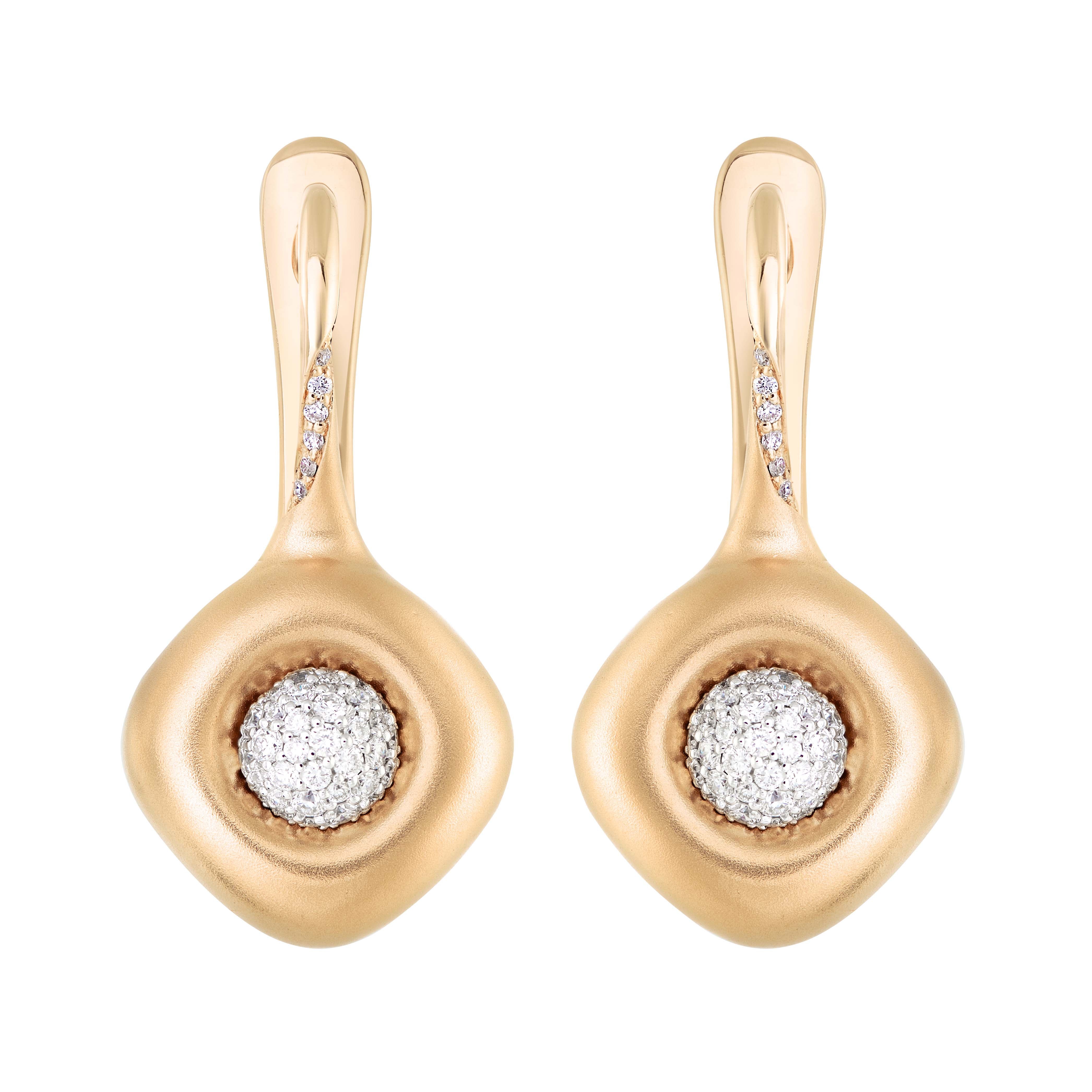 Diamonds 18K Yellow and White Gold Earrings, E 0151-31