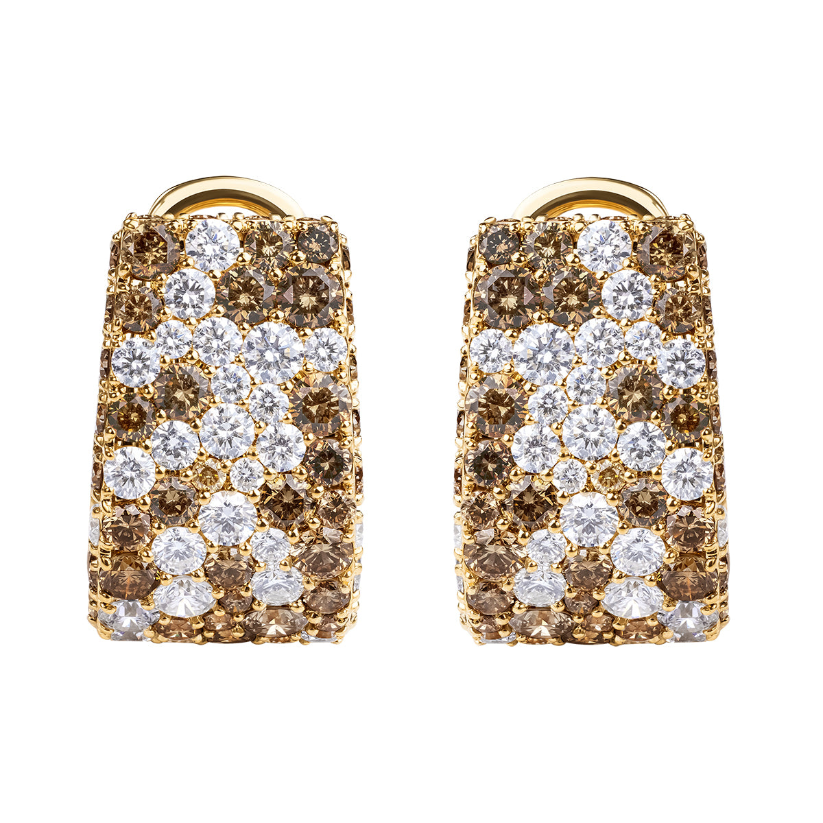 Diamonds 18K Yellow Gold Earrings, E 0256-1