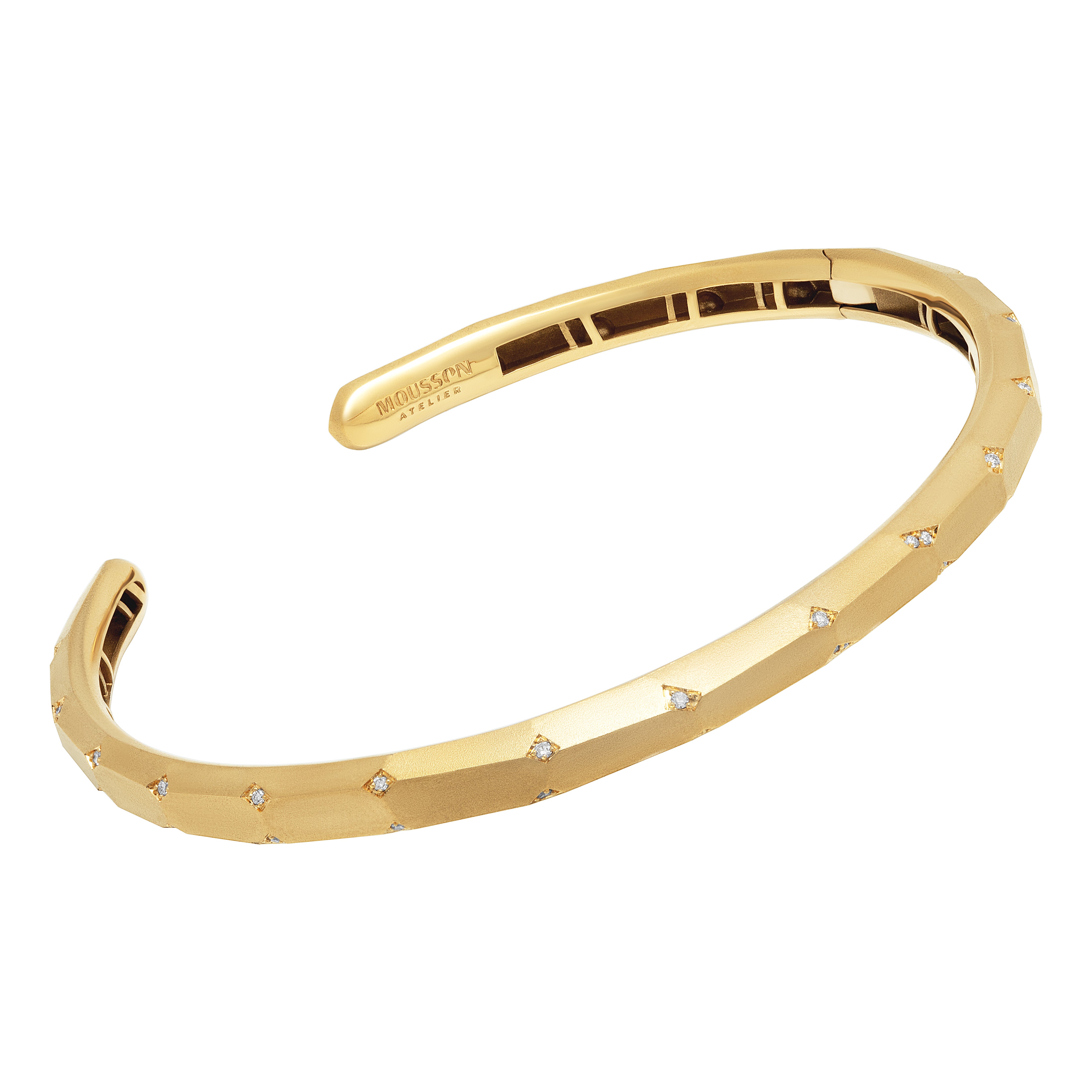 Br 0190-2, 18K Yellow Gold, Diamonds Bracelet