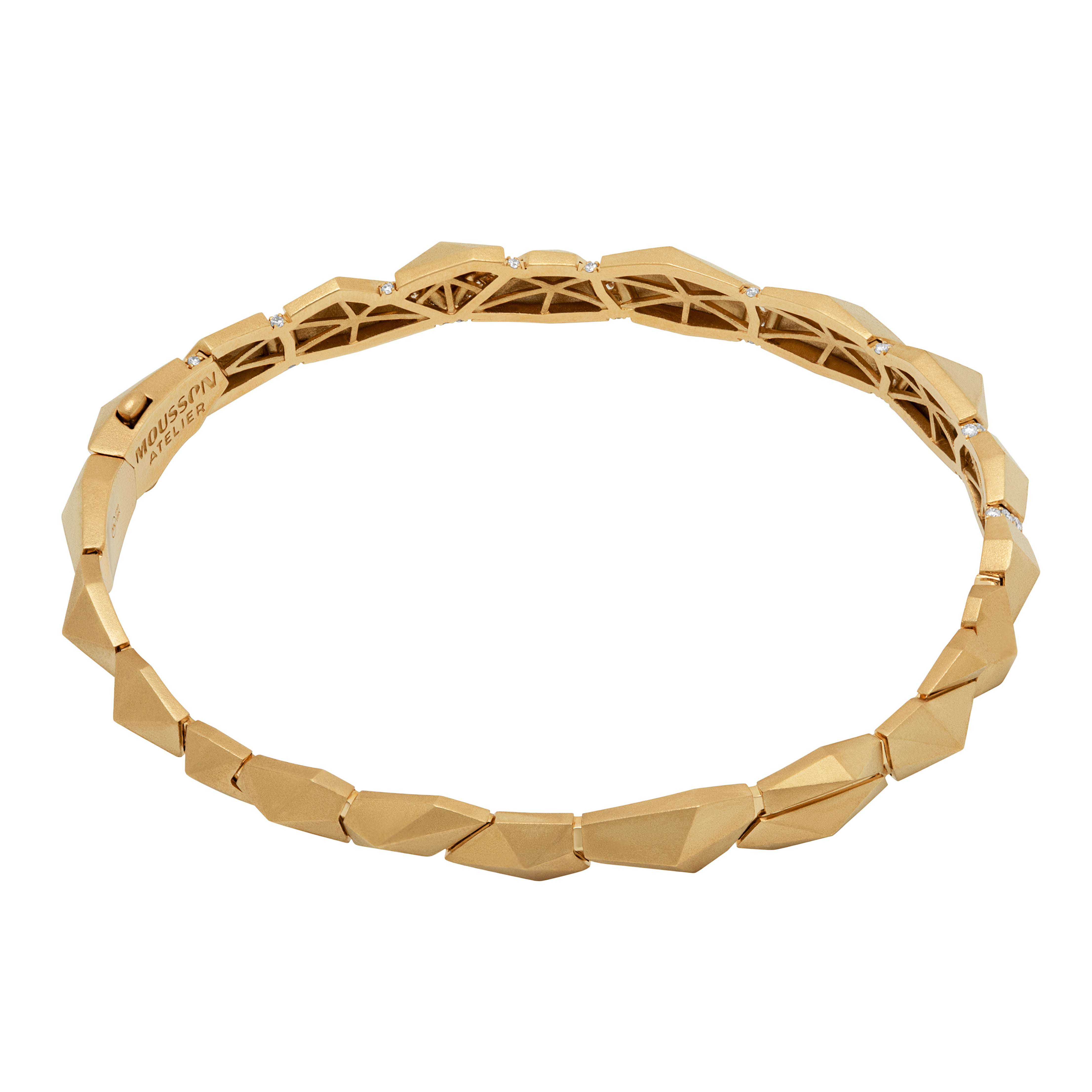 Br 0191-2, 18K Yellow Gold, Diamonds Bracelet