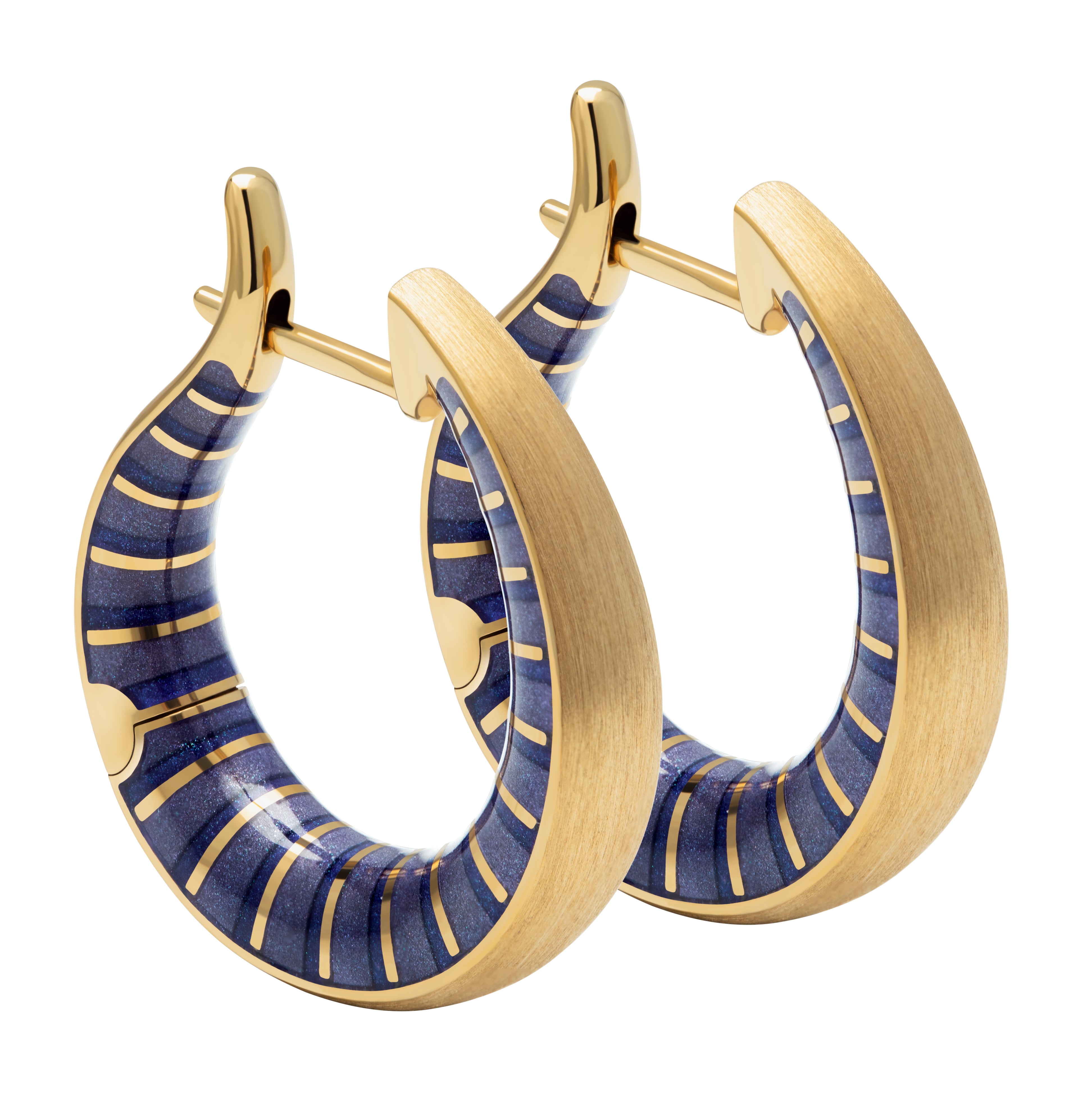 Enamel, 18K Yellow Gold Kaleidoscope Earrings, E 0177-201
