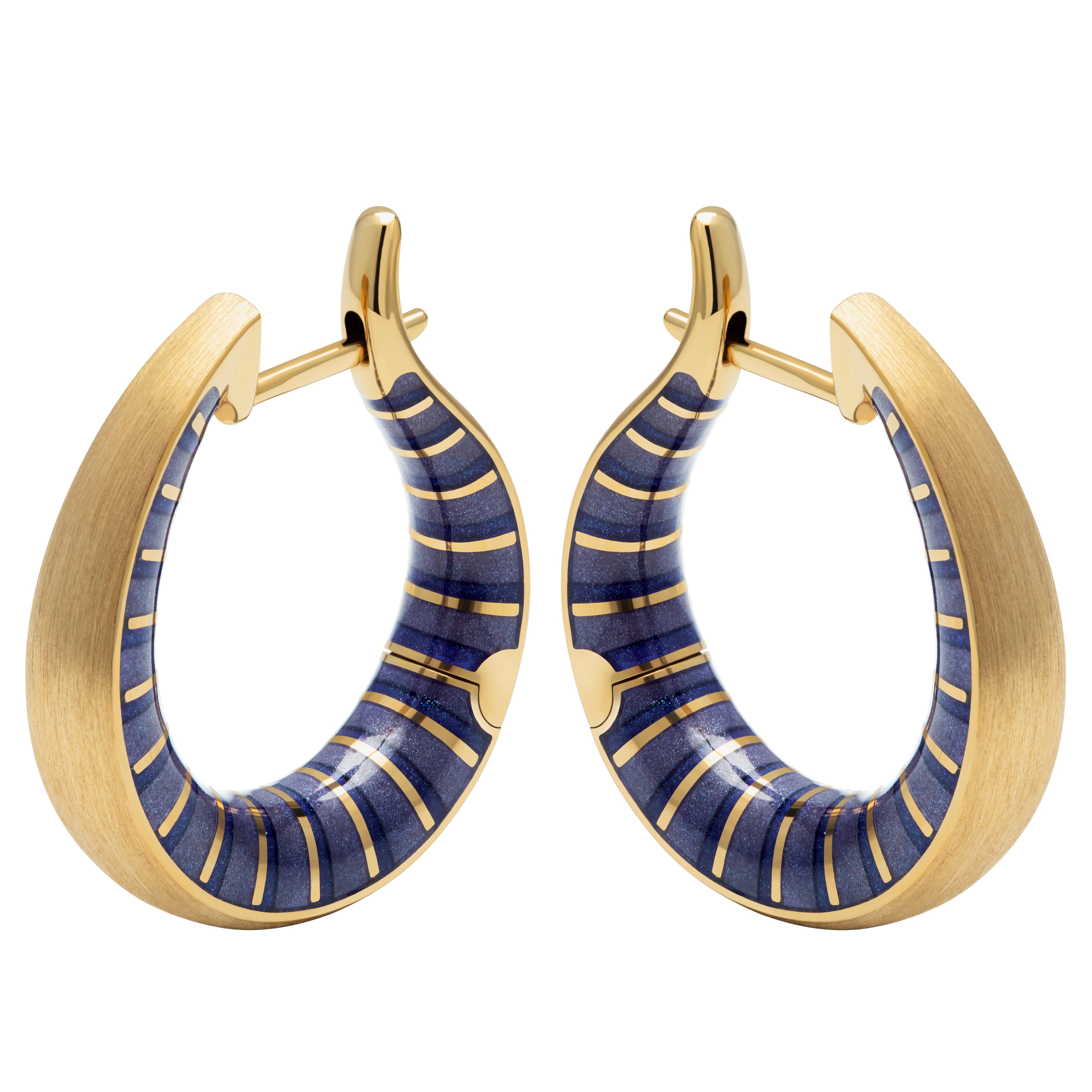 Enamel, 18K Yellow Gold Kaleidoscope Earrings, E 0177-201