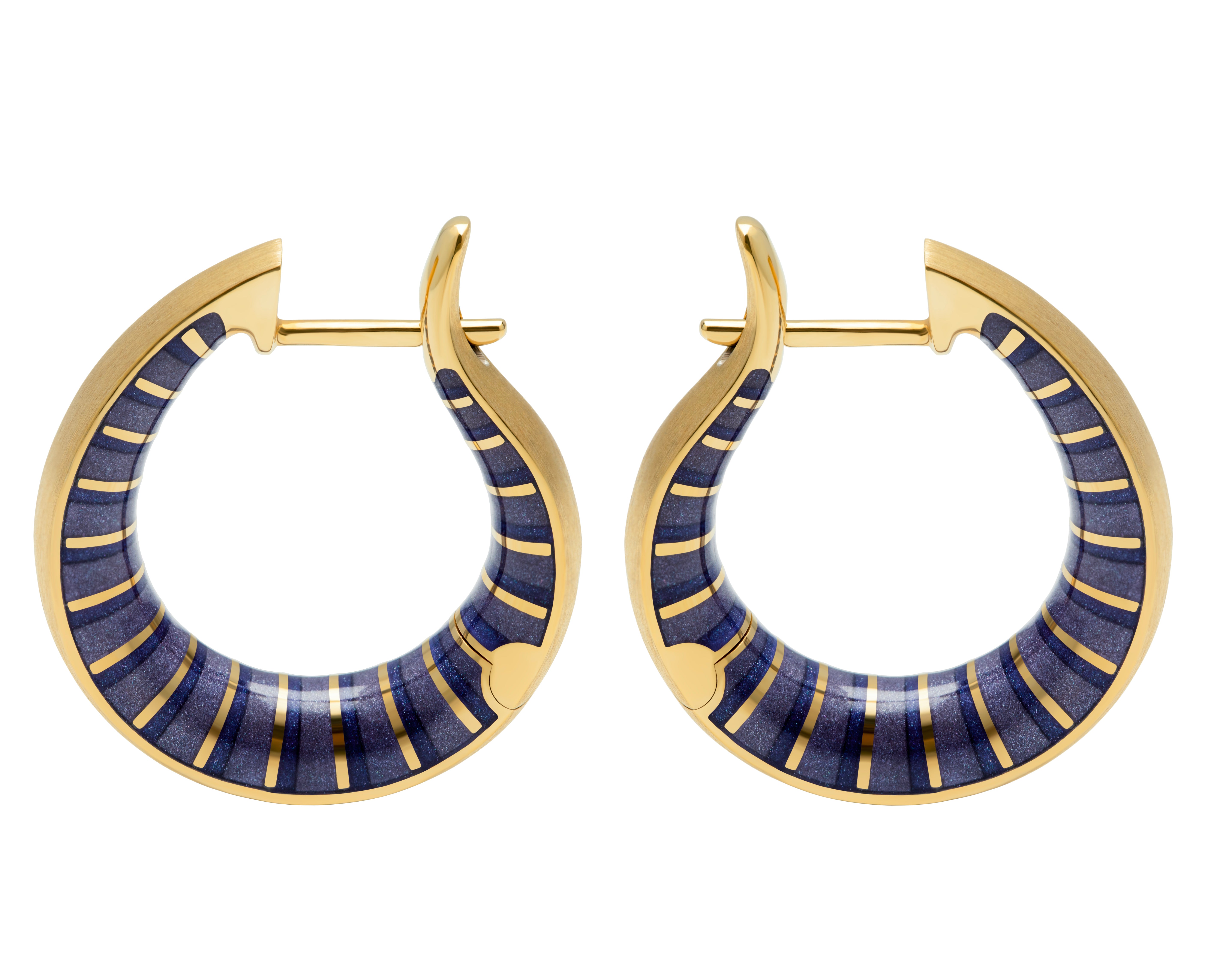 Enamel, 18K Yellow Gold Kaleidoscope Earrings, E 0177-201