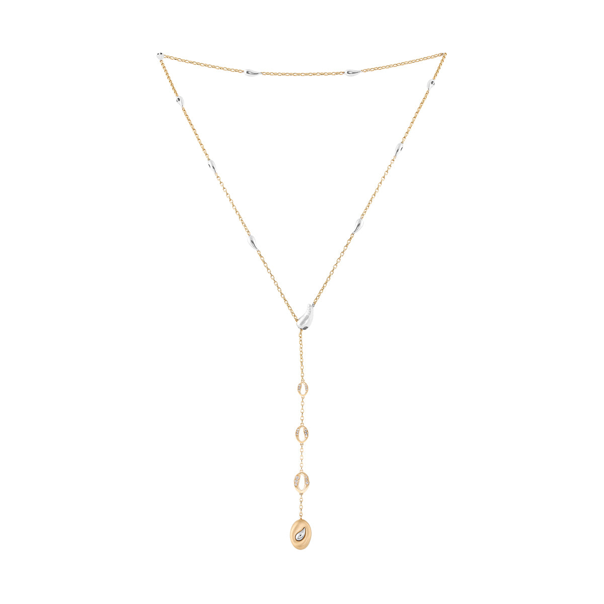 Diamonds, 18K Yellow and White Gold Sotuar, N 0150-0