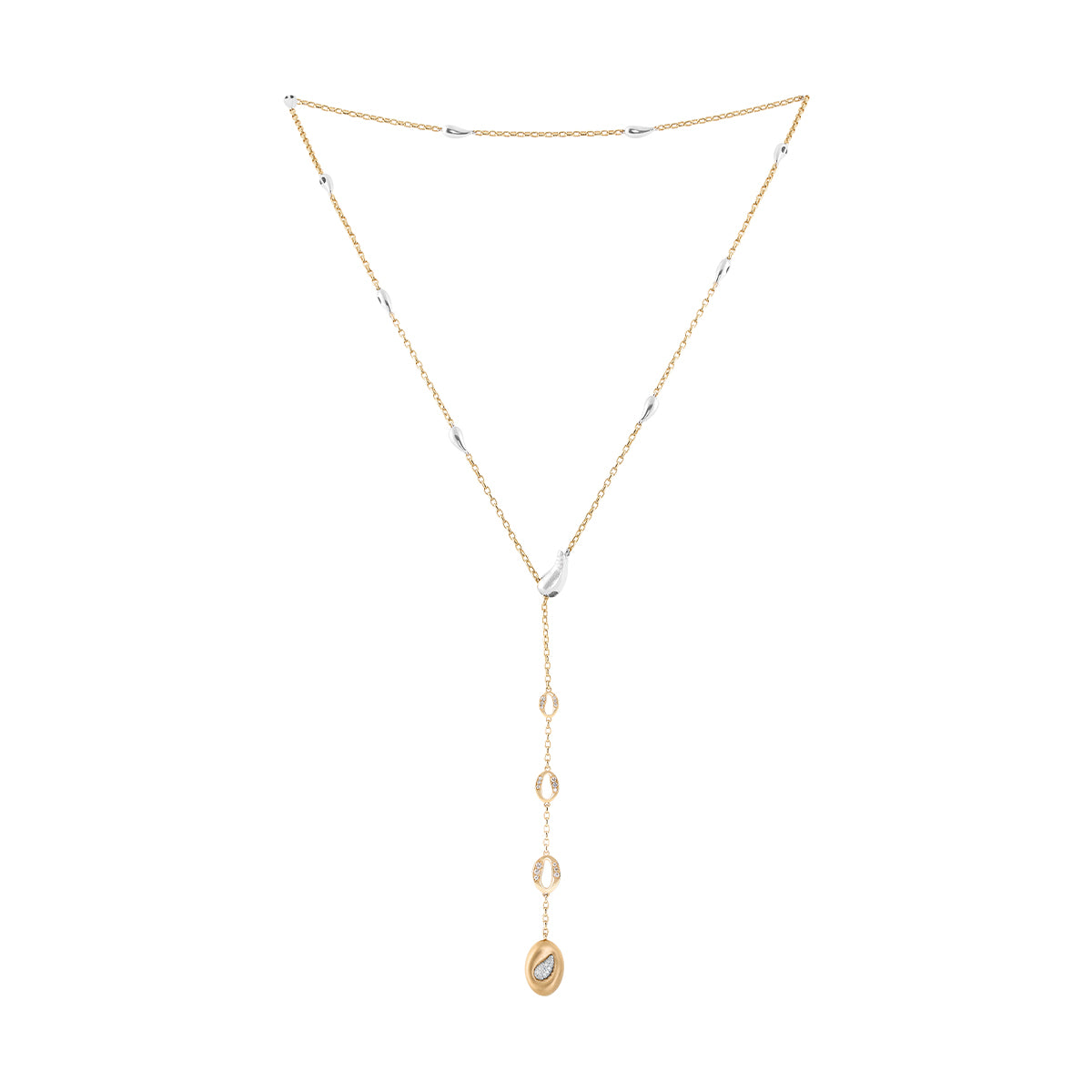 Diamonds, 18K Yellow and White Gold Sotuar, N 0150-1