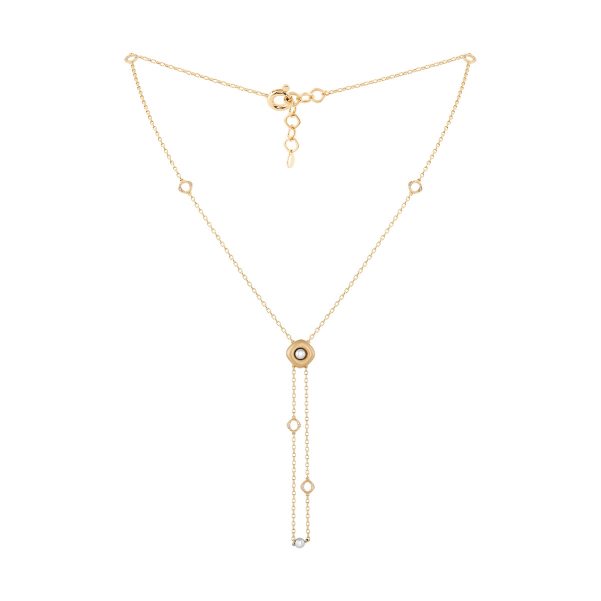 Diamonds, 18K Yellow and White Gold Necklace, N 0151-0