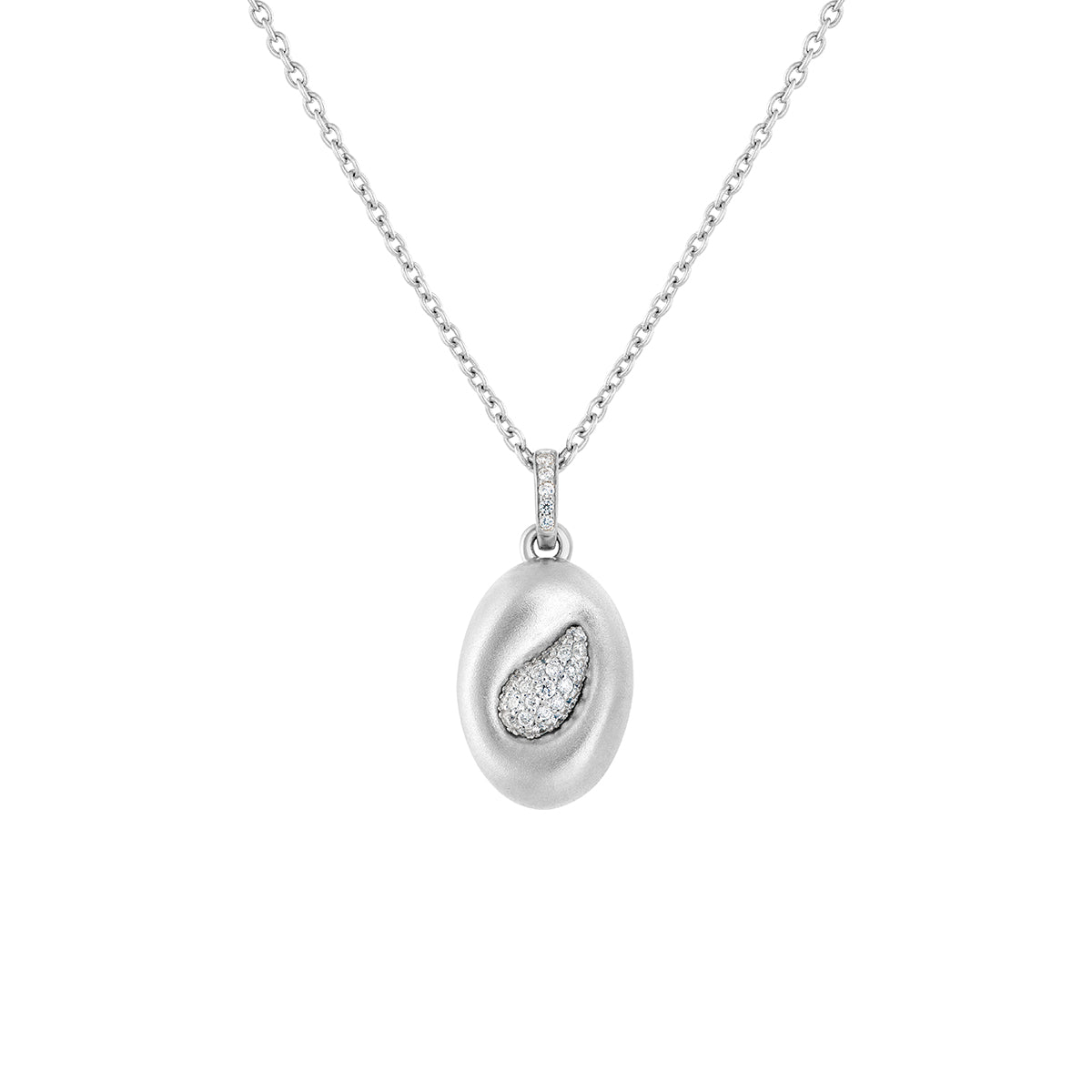 Diamonds 18K White Gold Pendant, P 0150-3