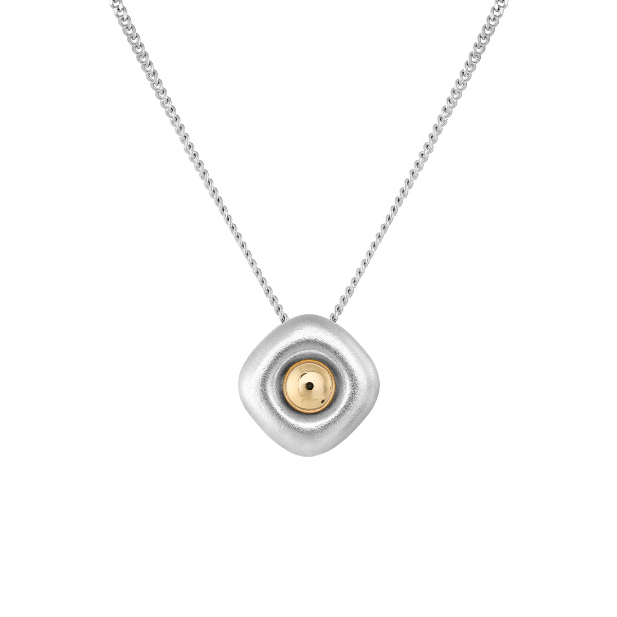 18K White and Yellow Gold Pendant, P 0151-0