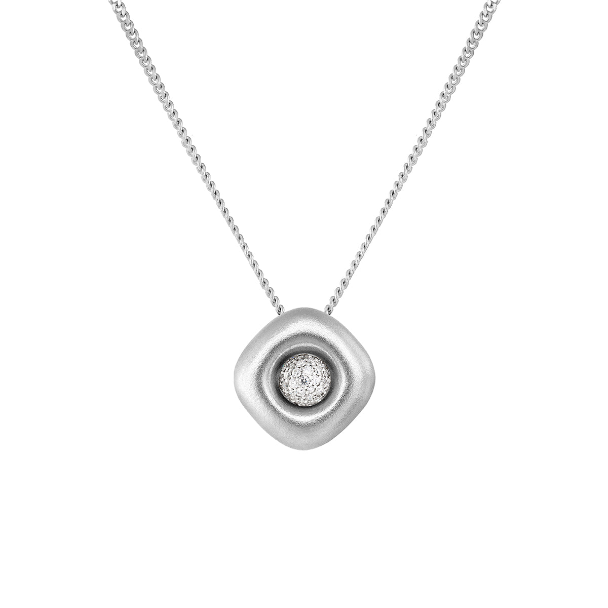 Diamonds 18K White Gold Pendant, P 0151-1