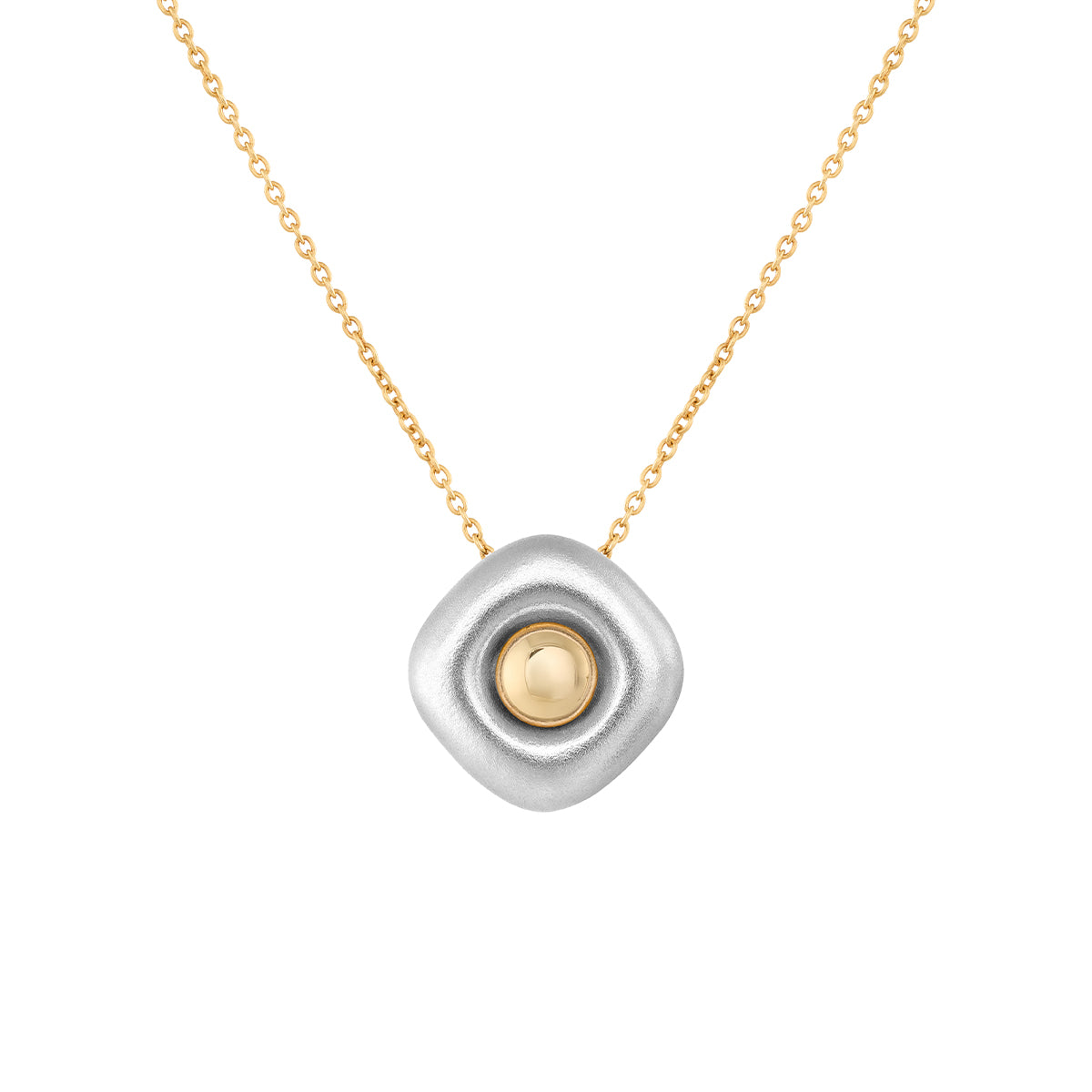 18K White and Yellow Gold Pendant, P 0151-2