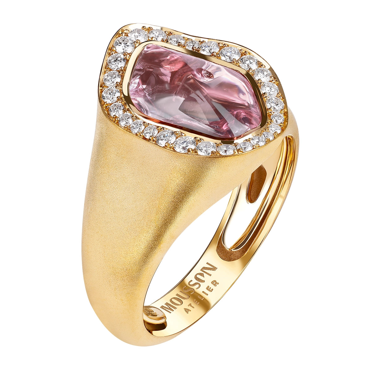Spinel, Diamonds 18K Yellow Gold Ring, R 0033-3/1