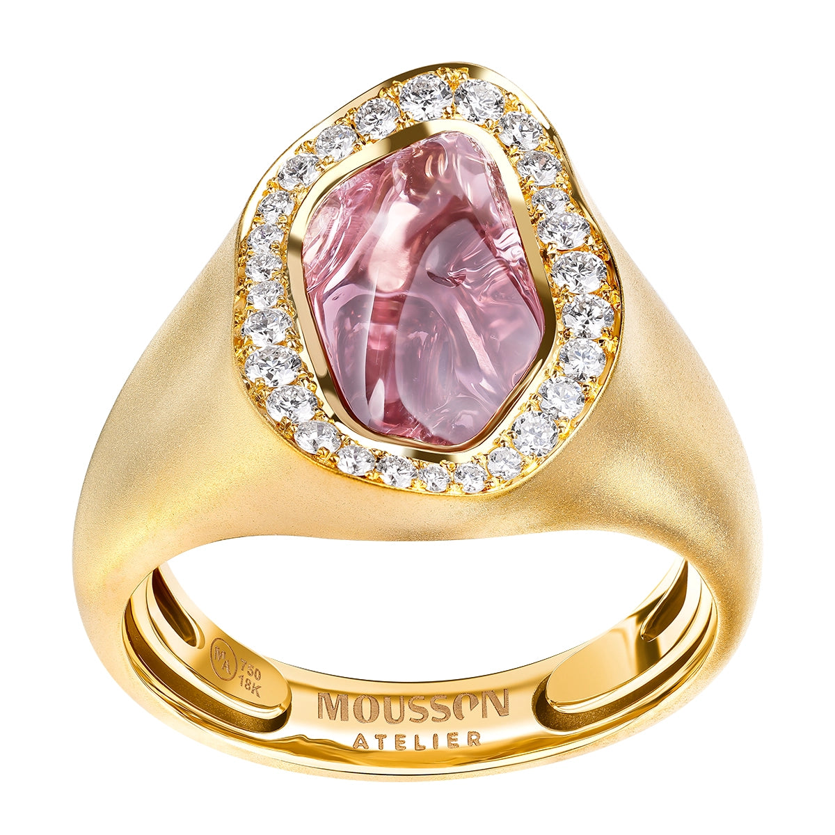 Spinel, Diamonds 18K Yellow Gold Ring, R 0033-3/1