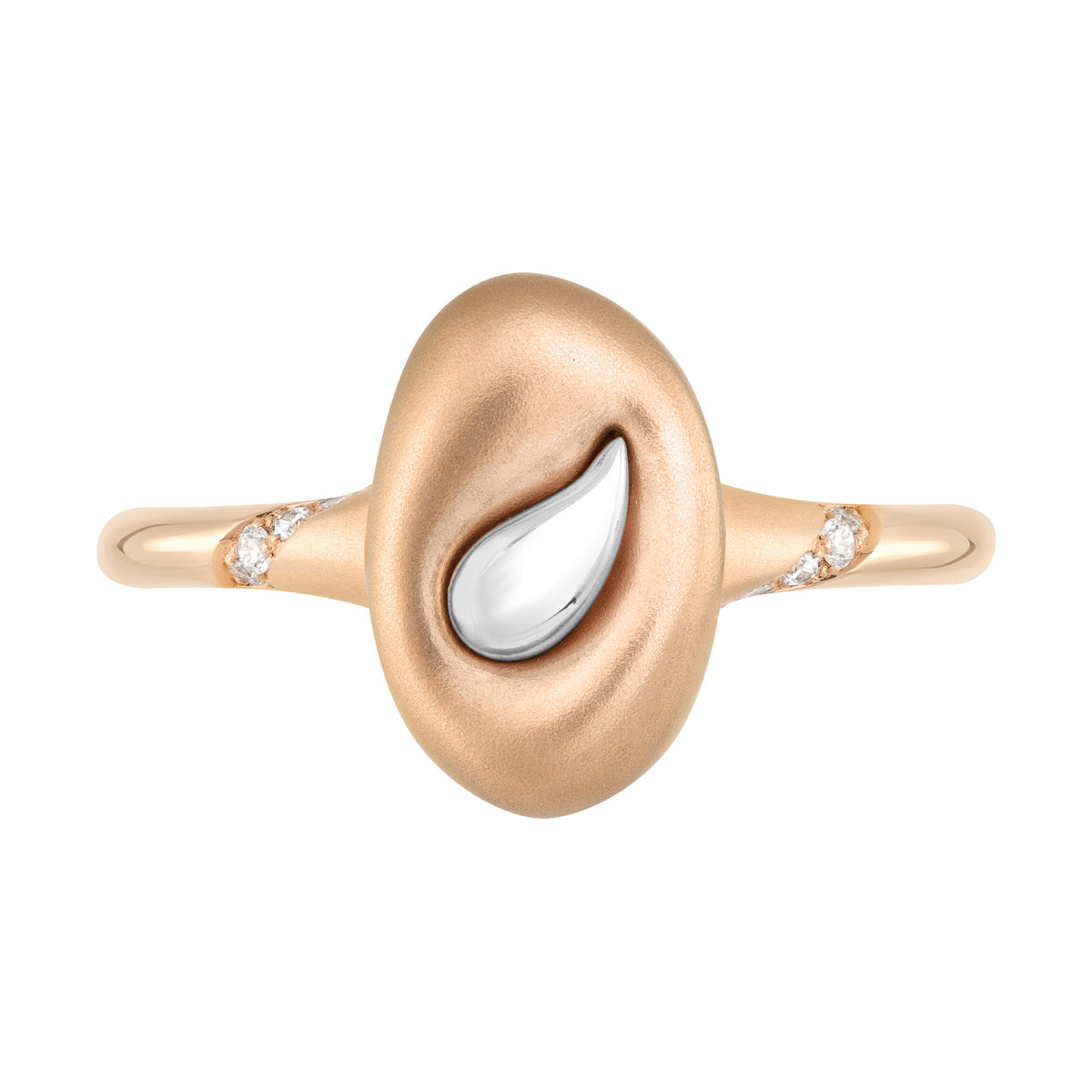 Diamonds, 18K Rose and White Gold Ring, R 0150-0