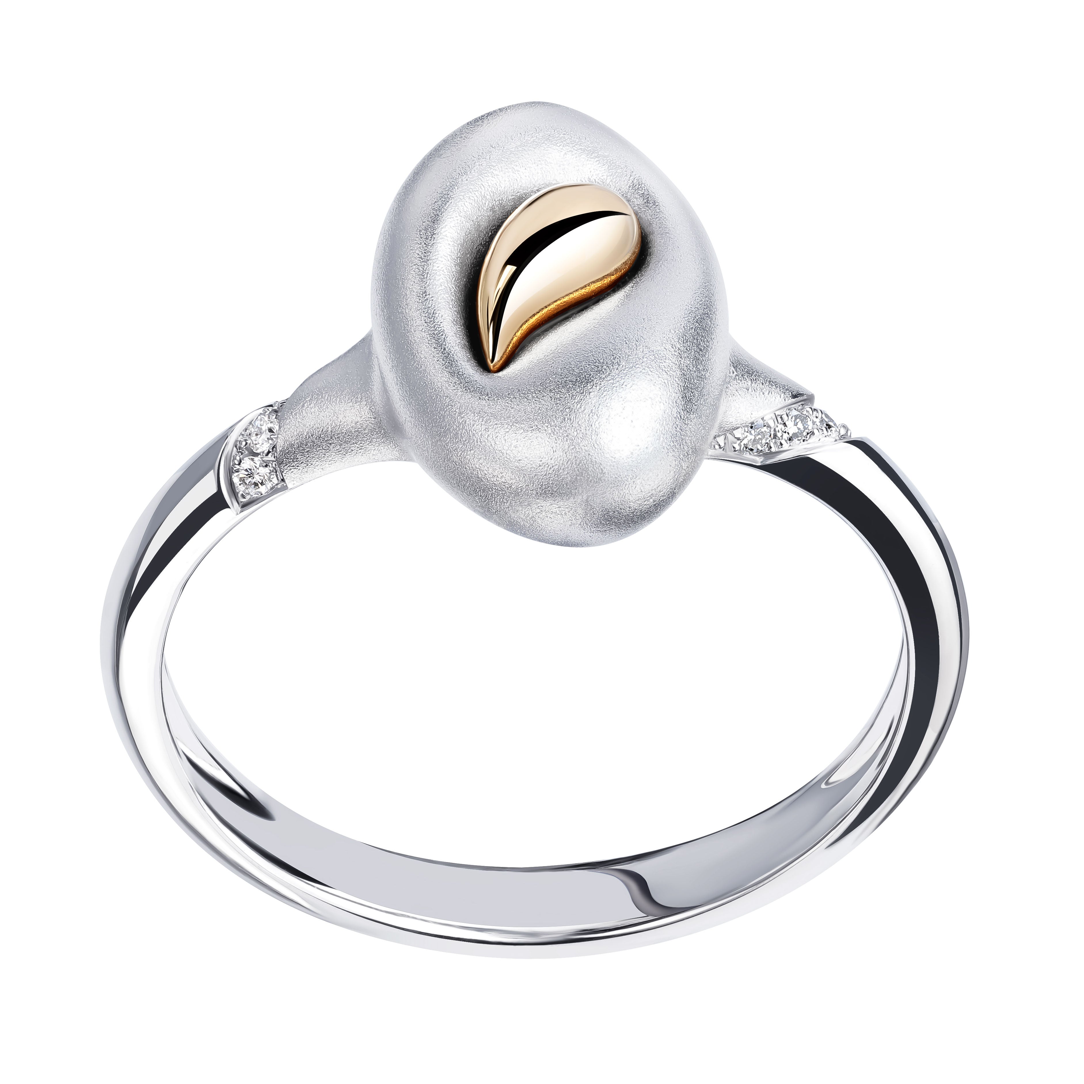 Diamonds, 18K White and Yellow Gold Ring, R 0150-0