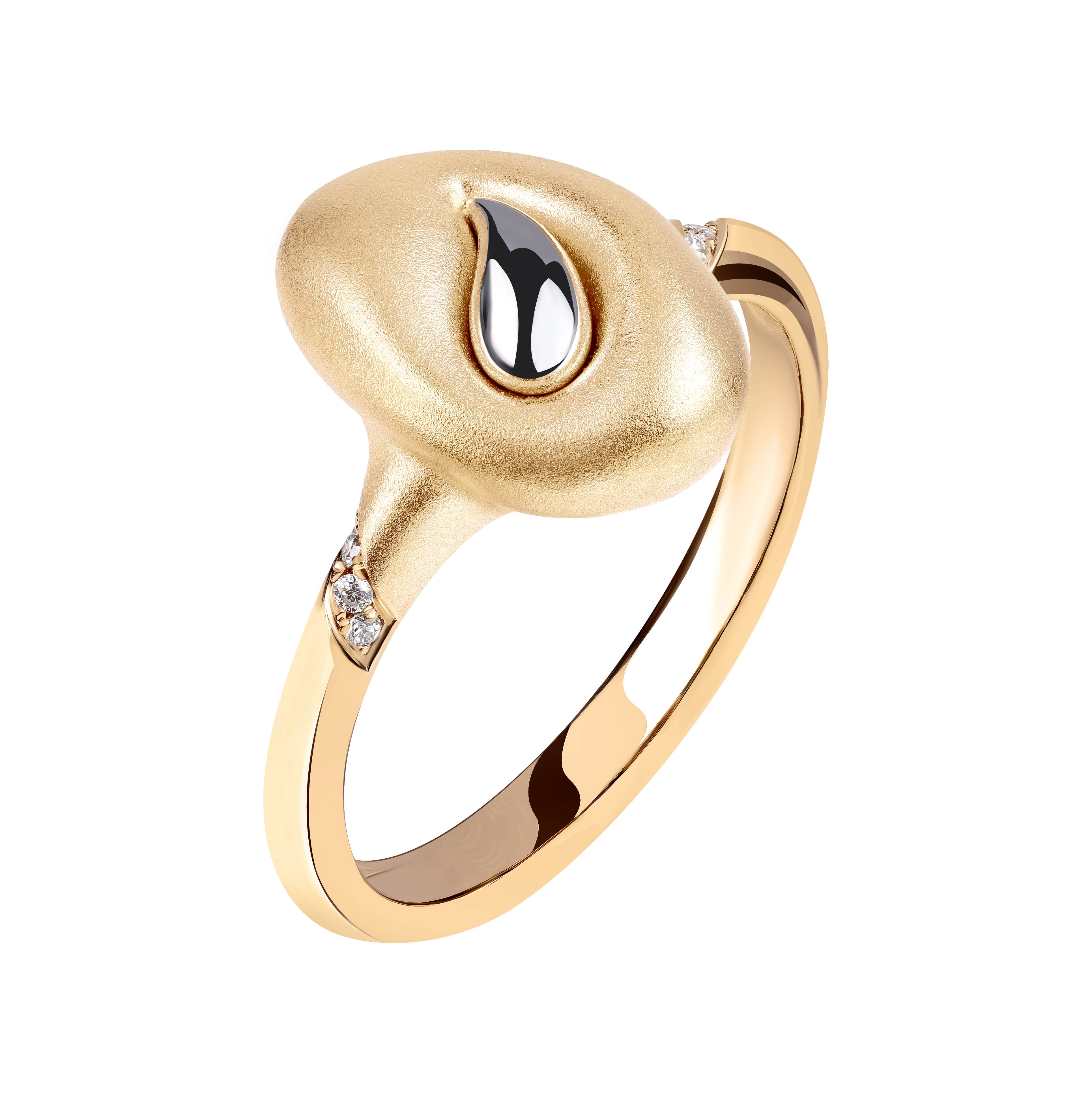 Diamonds, 18K Yellow and White Gold Ring, R 0150-0
