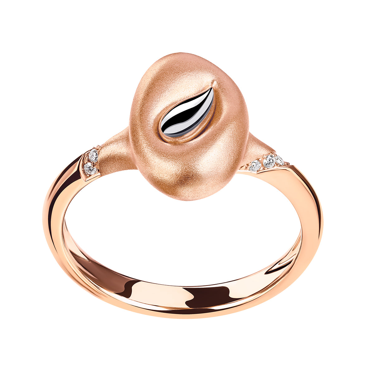 Diamonds, 18K Rose and White Gold Ring, R 0150-0