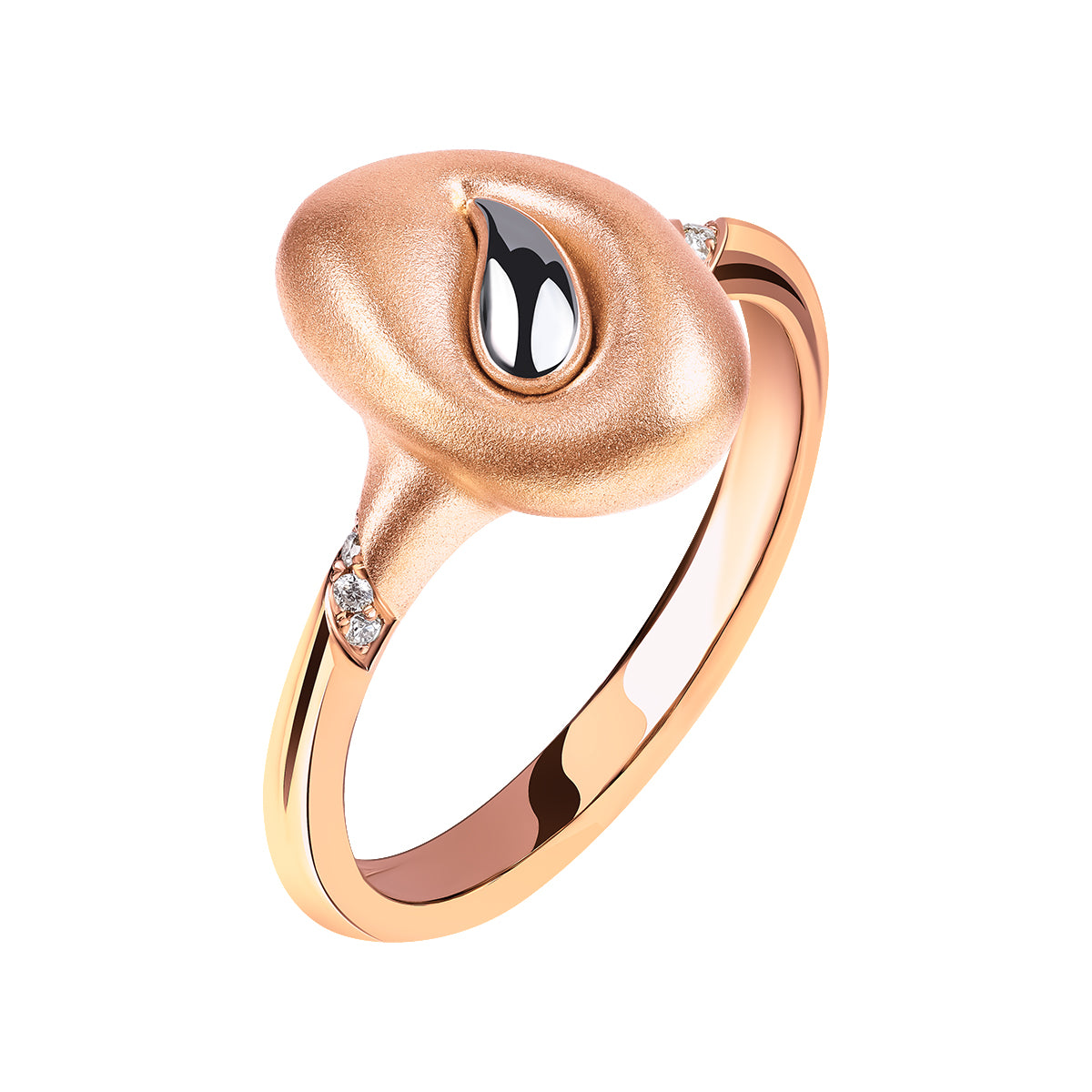 Diamonds, 18K Rose and White Gold Ring, R 0150-0