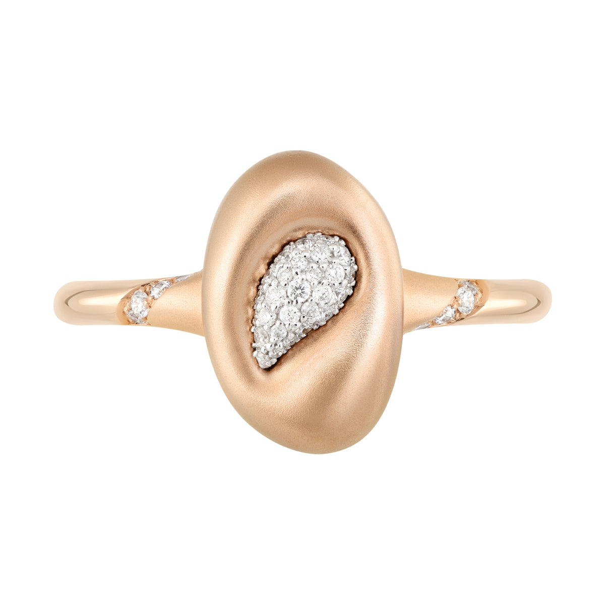 Diamonds, 18K Rose and White Gold Ring, R 0150-1