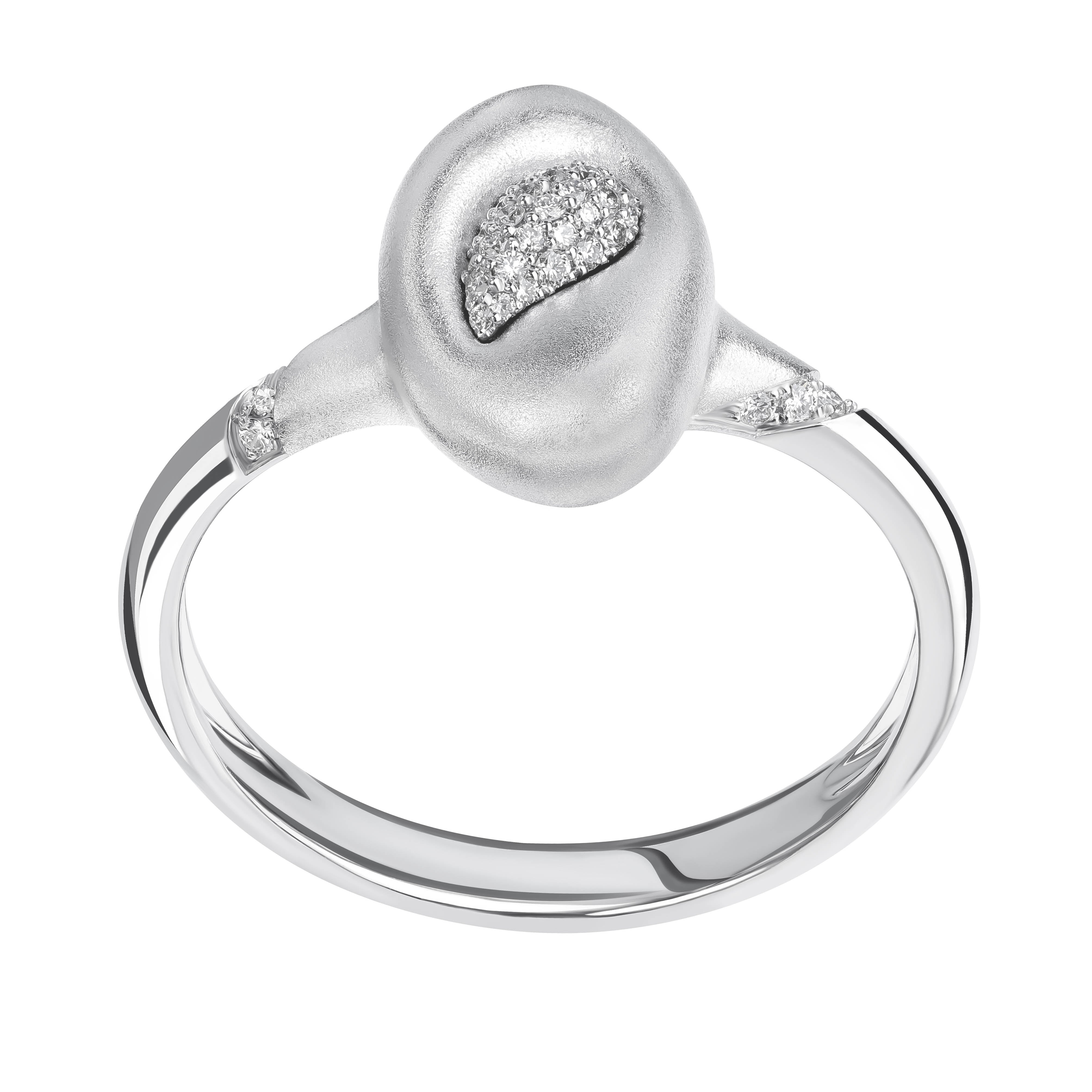 Diamonds, 18K White Gold Ring, R 0150-1