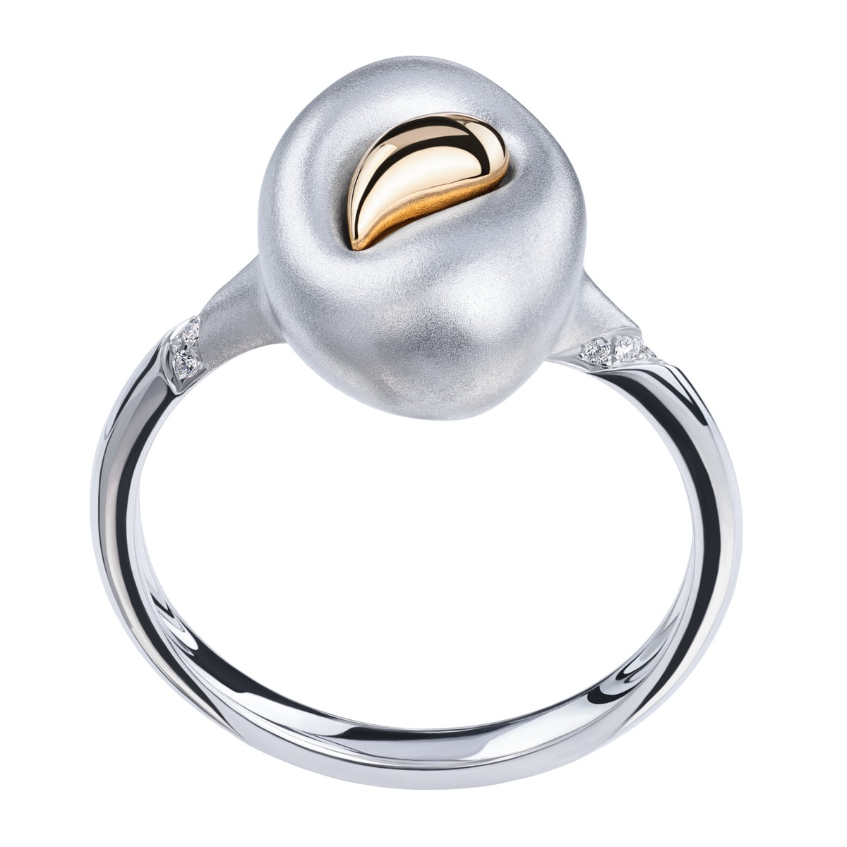 Diamonds, 18K White and Yellow Gold Ring, R 0150-2
