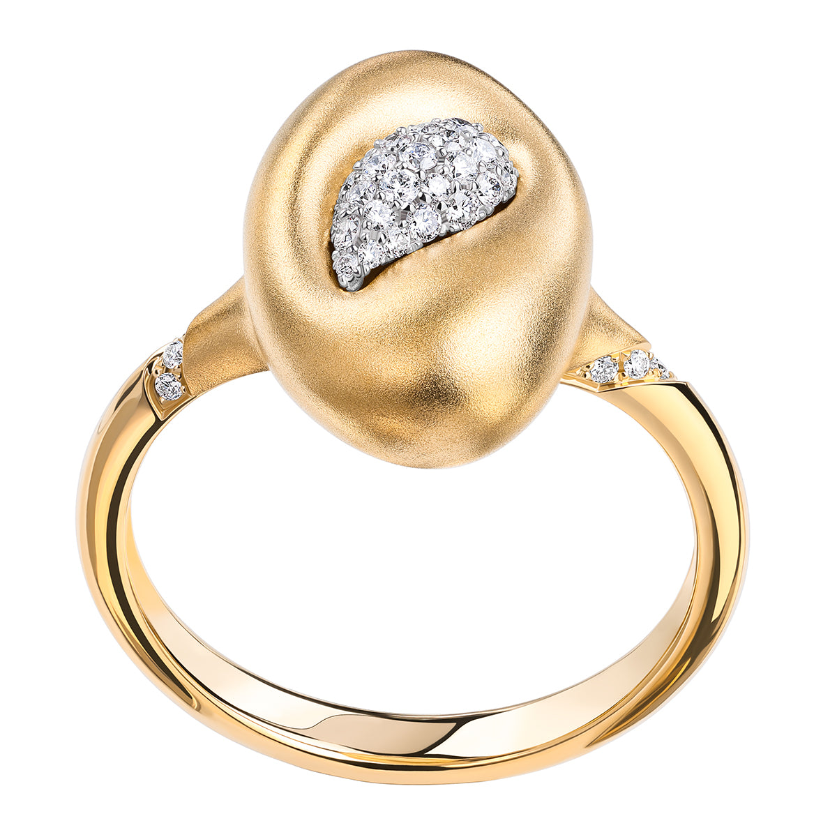 Diamonds, 18K Yellow and White Gold Ring, R 0150-3