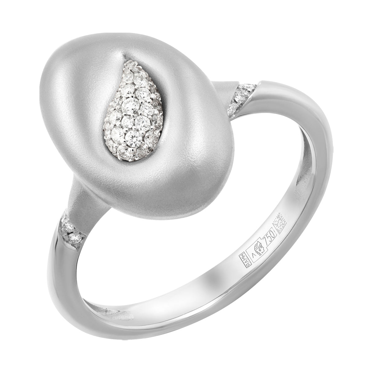 Diamonds, 18K White Gold Ring, R 0150-3