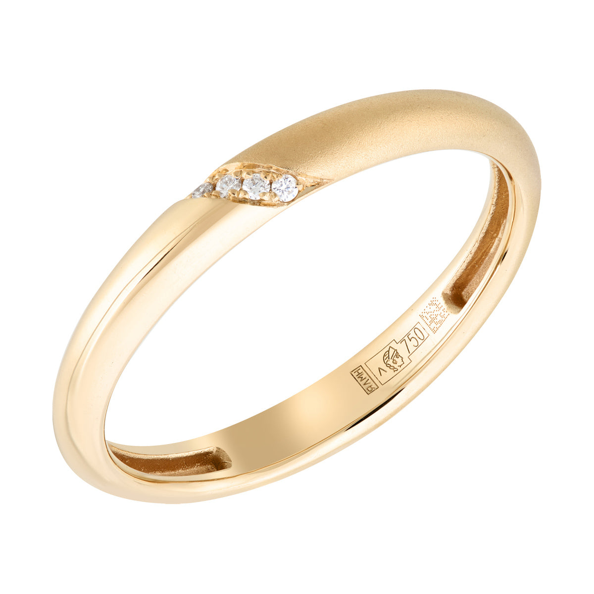 Diamonds, 18K Yellow Gold Ring, R 0150-9