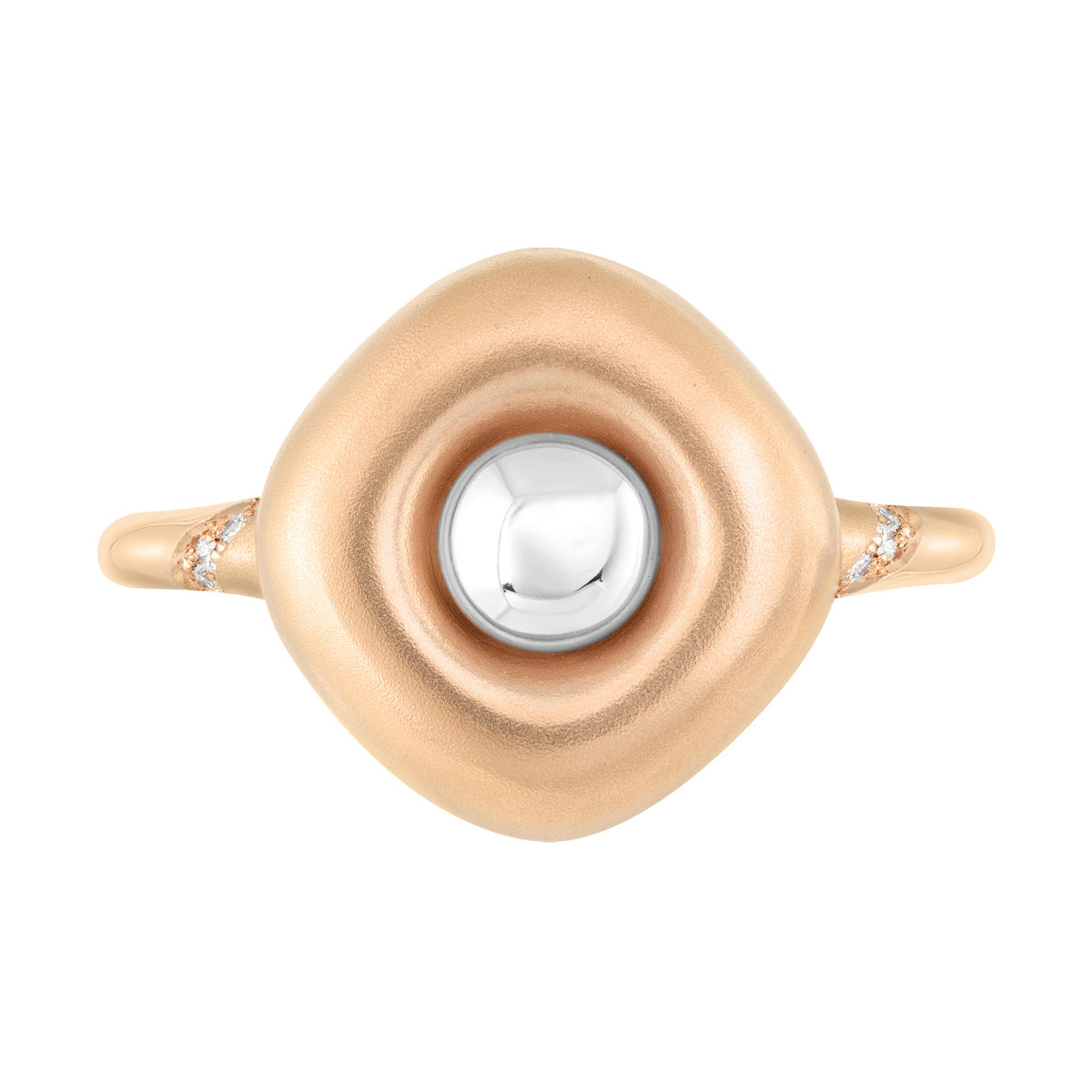 Diamonds, 18K Rose and White Gold Ring, R 0151-0