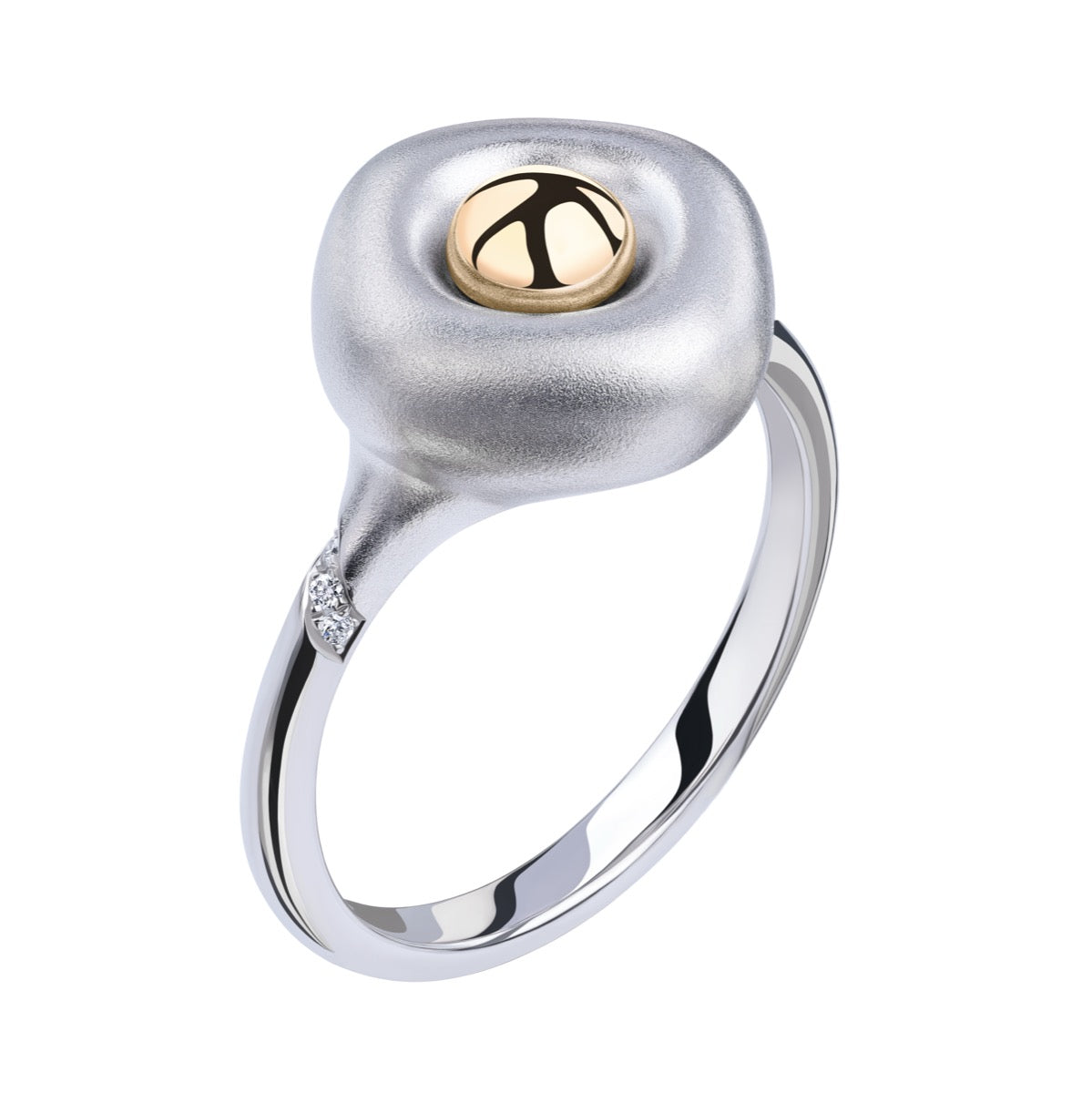 Diamonds, 18K White and Yellow Gold Ring, R 0151-0