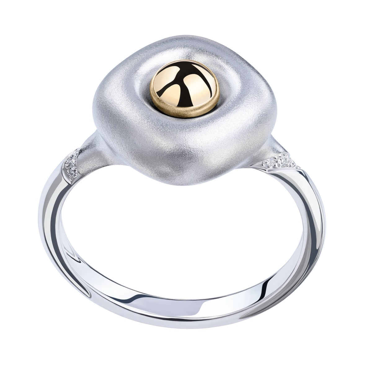 Diamonds, 18K White and Yellow Gold Ring, R 0151-0