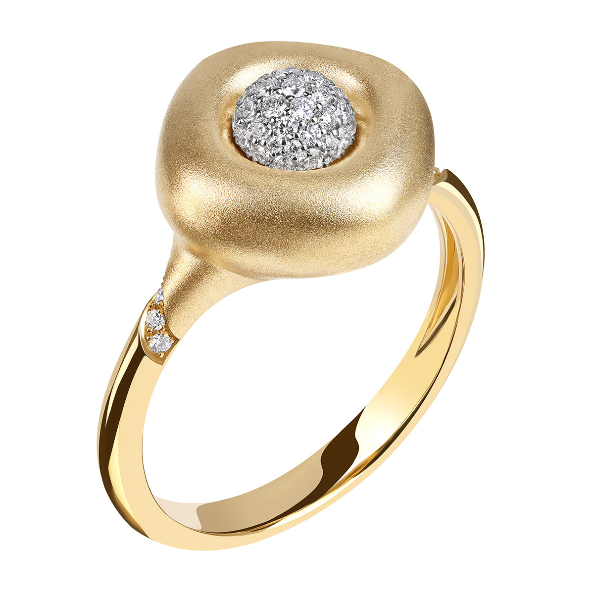 Diamonds, 18K Yellow and White Gold Ring, R 0151-1