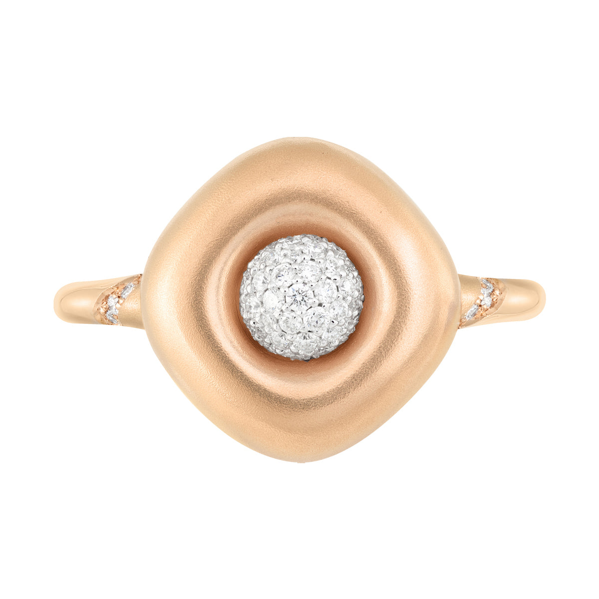 Diamonds, 18K Rose and White Gold Ring, R 0151-1