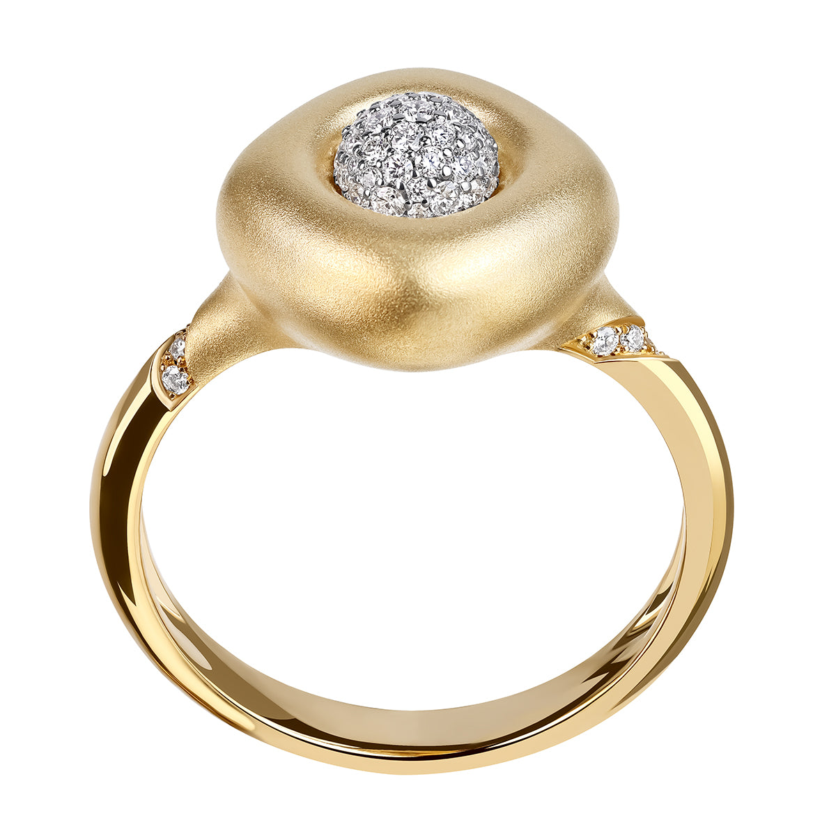 Diamonds, 18K Yellow and White Gold Ring, R 0151-1