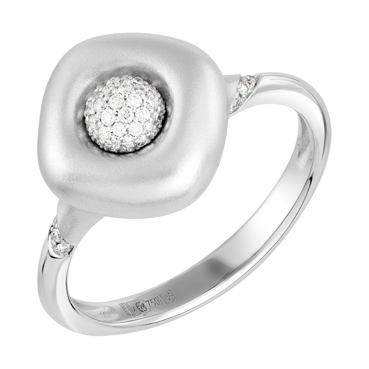 Diamonds, 18K White Gold Ring, R 0151-1